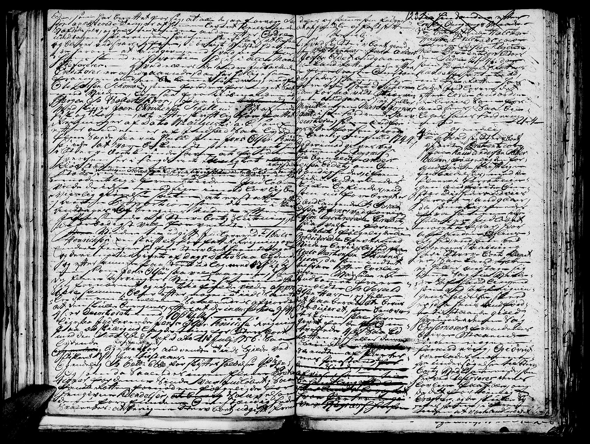 Helgeland sorenskriveri, SAT/A-0004/3/3A/L0041: Konseptprotokoll 26, 1758, p. 122b-123a