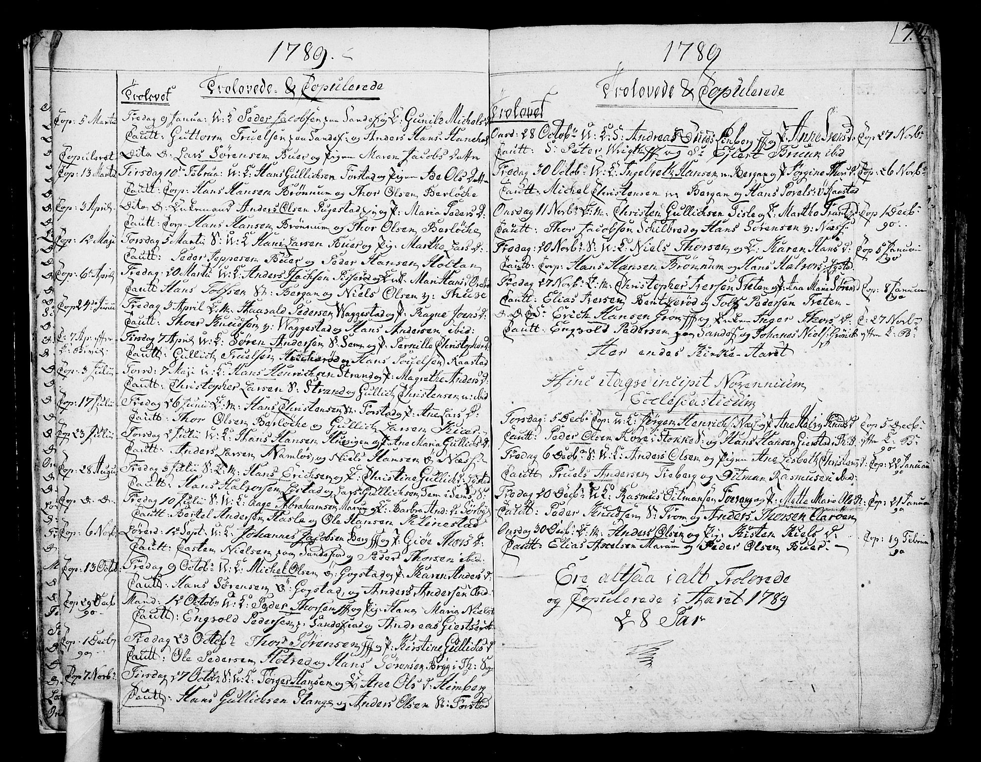 Sandar kirkebøker, SAKO/A-243/F/Fa/L0003: Parish register (official) no. 3, 1789-1814, p. 7
