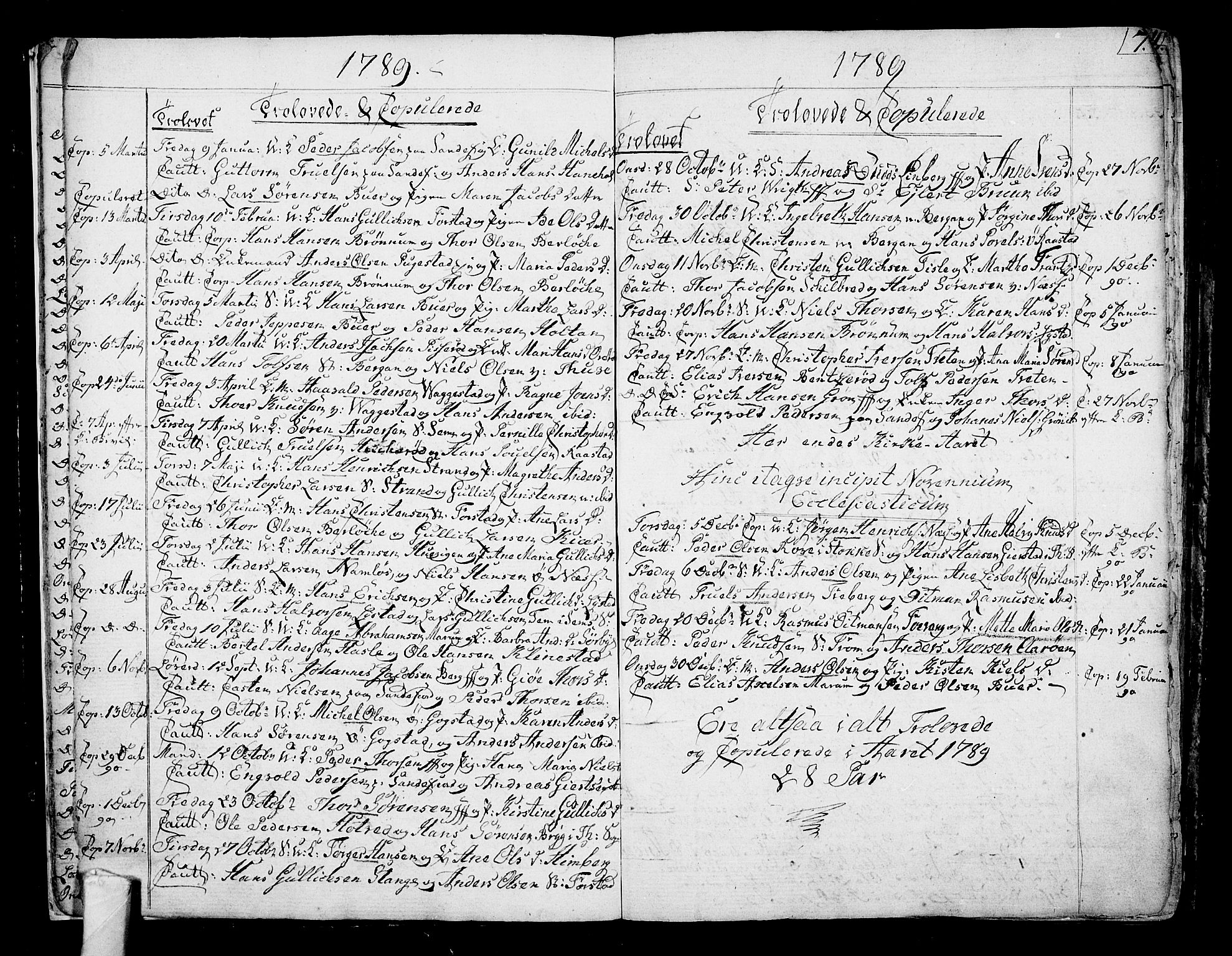 Sandar kirkebøker, AV/SAKO-A-243/F/Fa/L0003: Parish register (official) no. 3, 1789-1814, p. 7