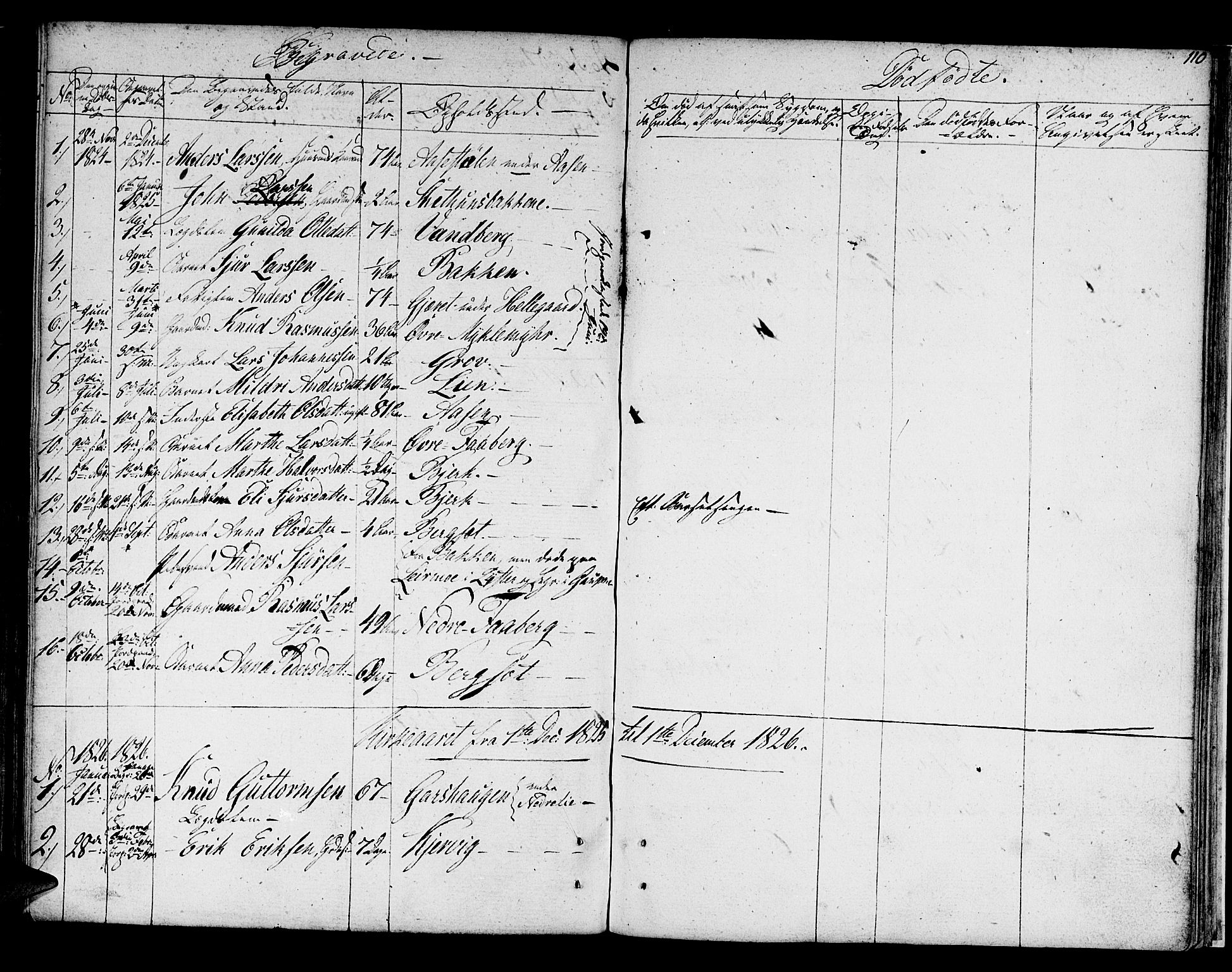 Jostedal sokneprestembete, AV/SAB-A-80601/H/Haa/Haaa/L0003: Parish register (official) no. A 3, 1807-1837, p. 110