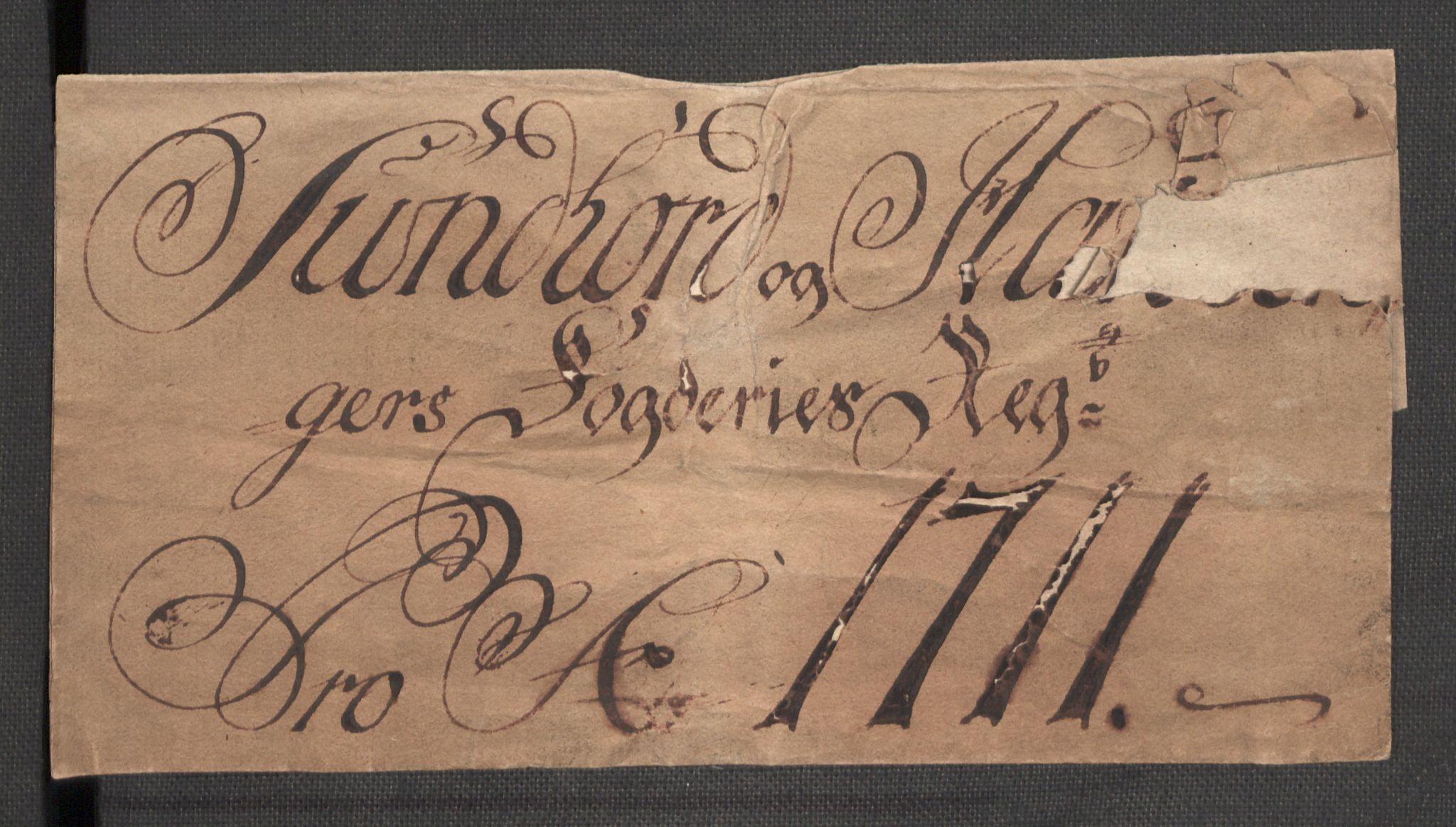 Rentekammeret inntil 1814, Reviderte regnskaper, Fogderegnskap, RA/EA-4092/R48/L2987: Fogderegnskap Sunnhordland og Hardanger, 1711, p. 3