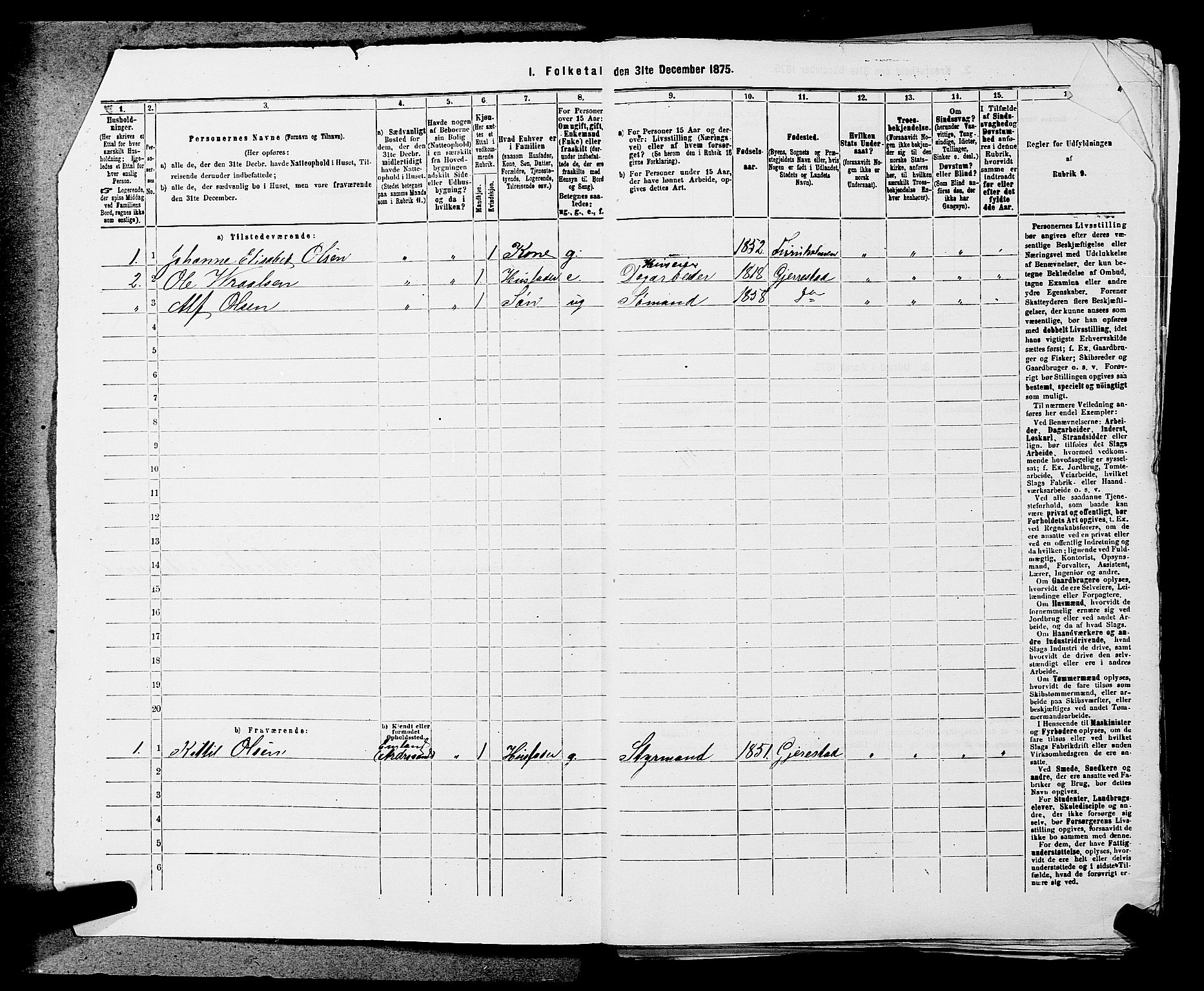 SAKO, 1875 census for 0816P Sannidal, 1875, p. 1002