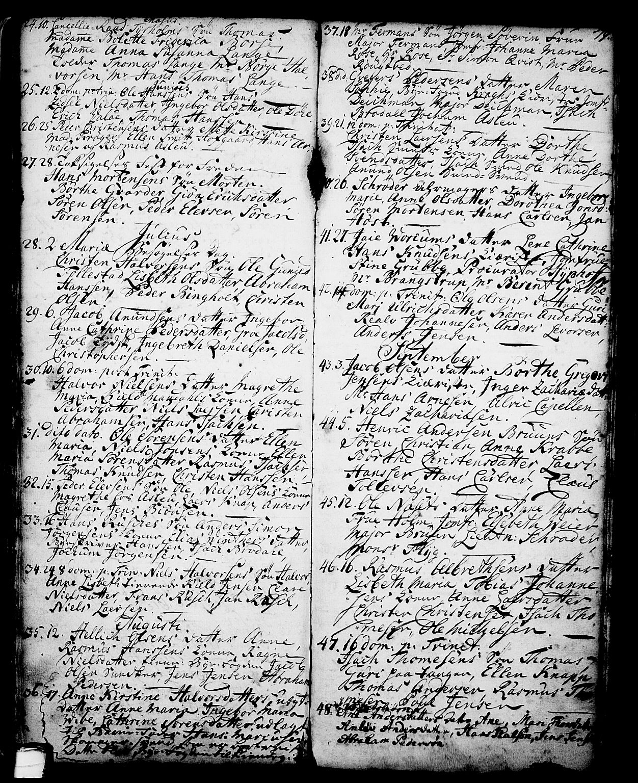 Skien kirkebøker, SAKO/A-302/G/Ga/L0001: Parish register (copy) no. 1, 1756-1791, p. 79