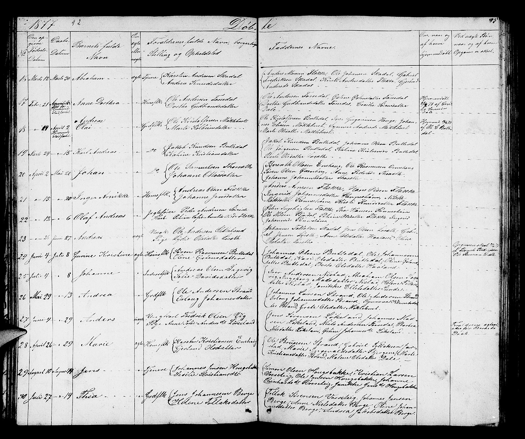 Fjaler sokneprestembete, SAB/A-79801/H/Hab/Habc/L0001: Parish register (copy) no. C 1, 1852-1878, p. 86
