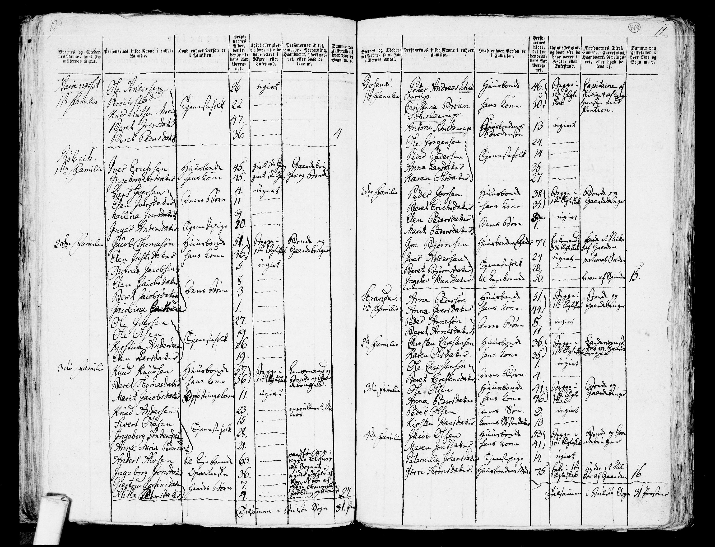 RA, 1801 census for 1544P Bolsøy, 1801, p. 417b-418a