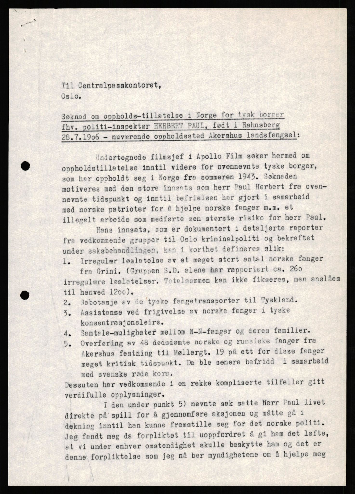 Forsvaret, Forsvarets overkommando II, AV/RA-RAFA-3915/D/Db/L0025: CI Questionaires. Tyske okkupasjonsstyrker i Norge. Tyskere., 1945-1946, p. 400