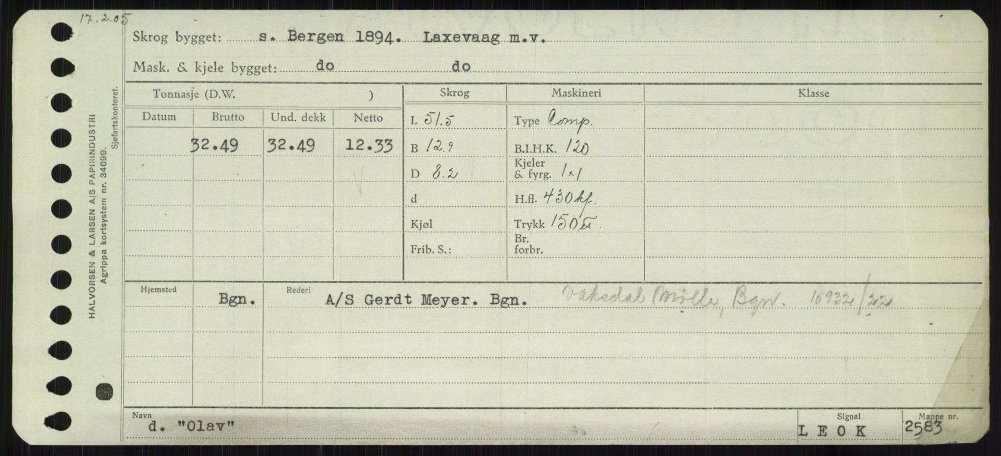 Sjøfartsdirektoratet med forløpere, Skipsmålingen, RA/S-1627/H/Ha/L0004/0002: Fartøy, Mas-R / Fartøy, Odin-R, p. 29