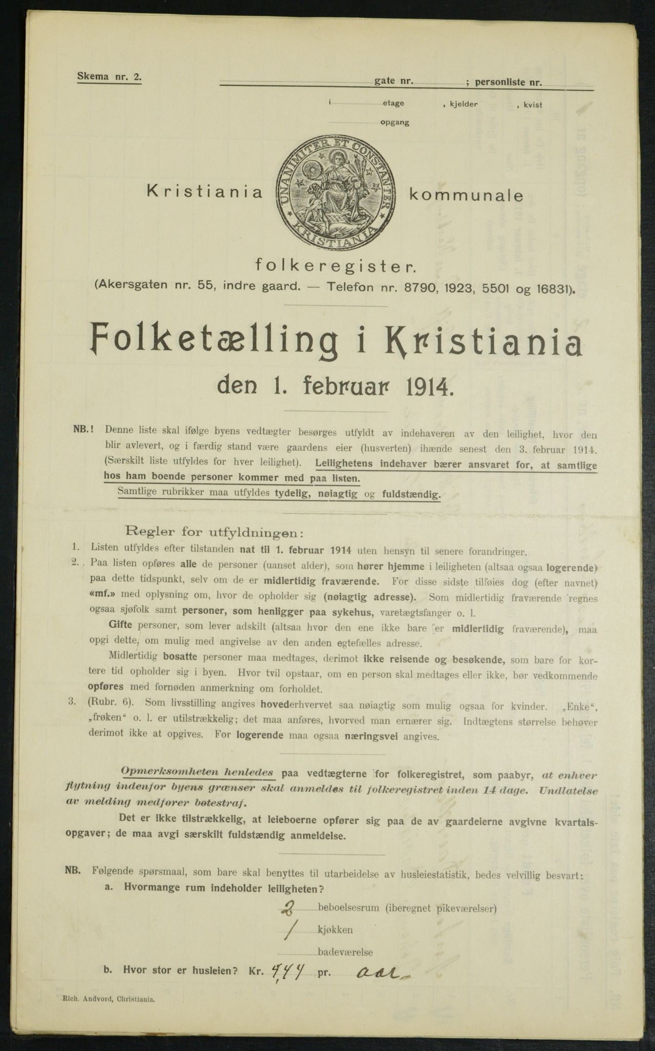 OBA, Municipal Census 1914 for Kristiania, 1914, p. 46983