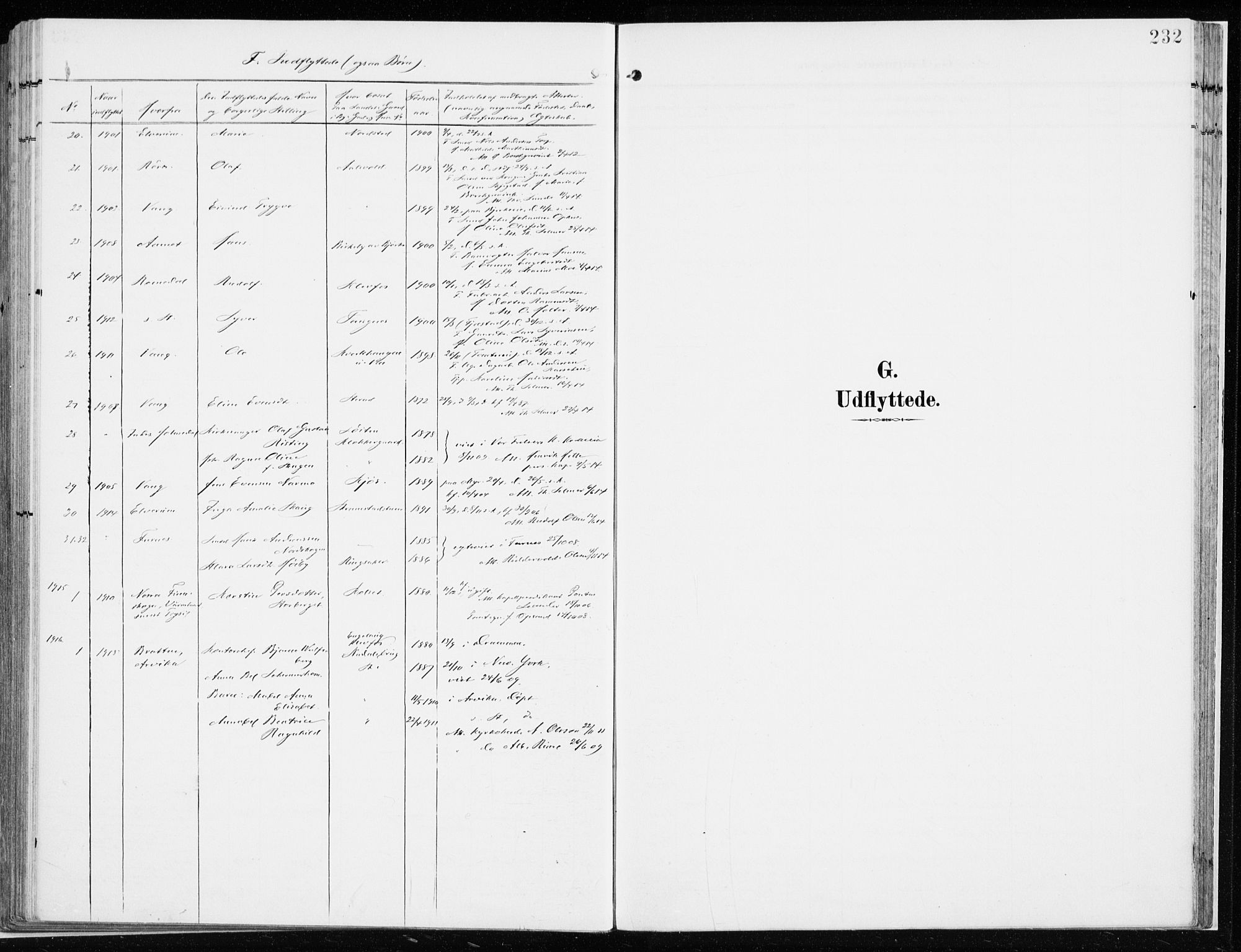 Løten prestekontor, SAH/PREST-022/K/Ka/L0011: Parish register (official) no. 11, 1908-1917, p. 232