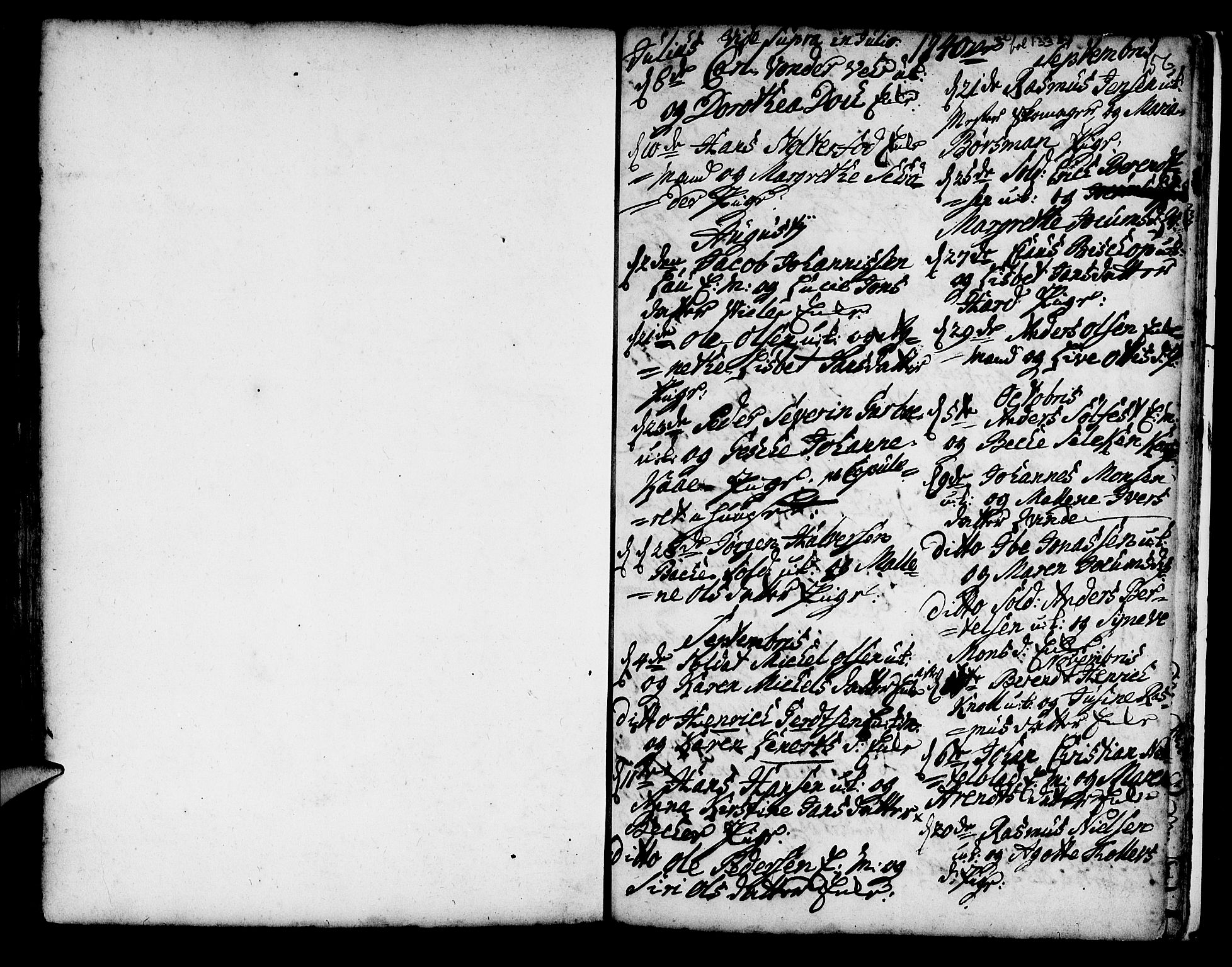 Korskirken sokneprestembete, SAB/A-76101/H/Haa/L0008: Parish register (official) no. A 8, 1698-1747, p. 156