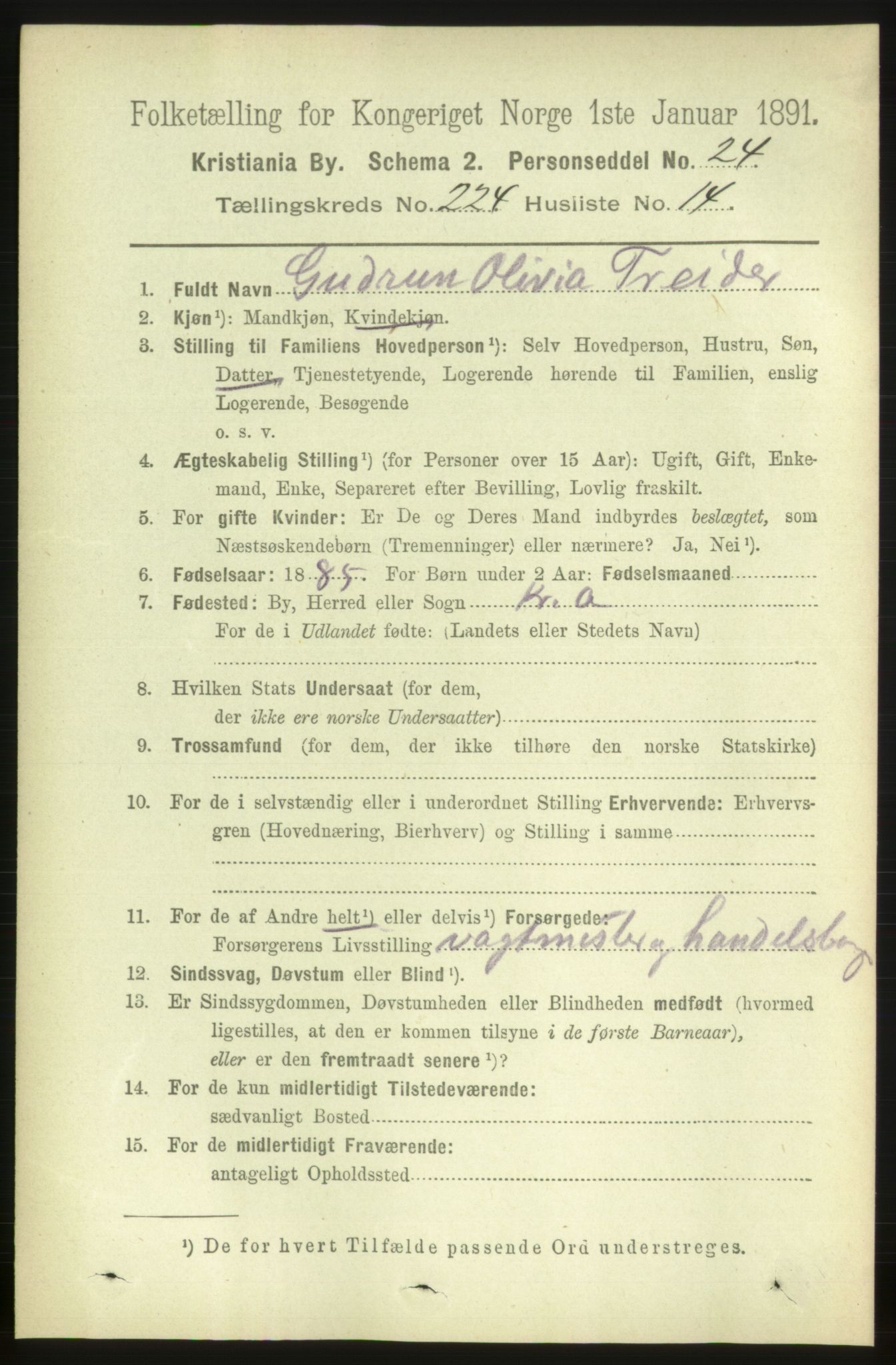 RA, 1891 census for 0301 Kristiania, 1891, p. 135769