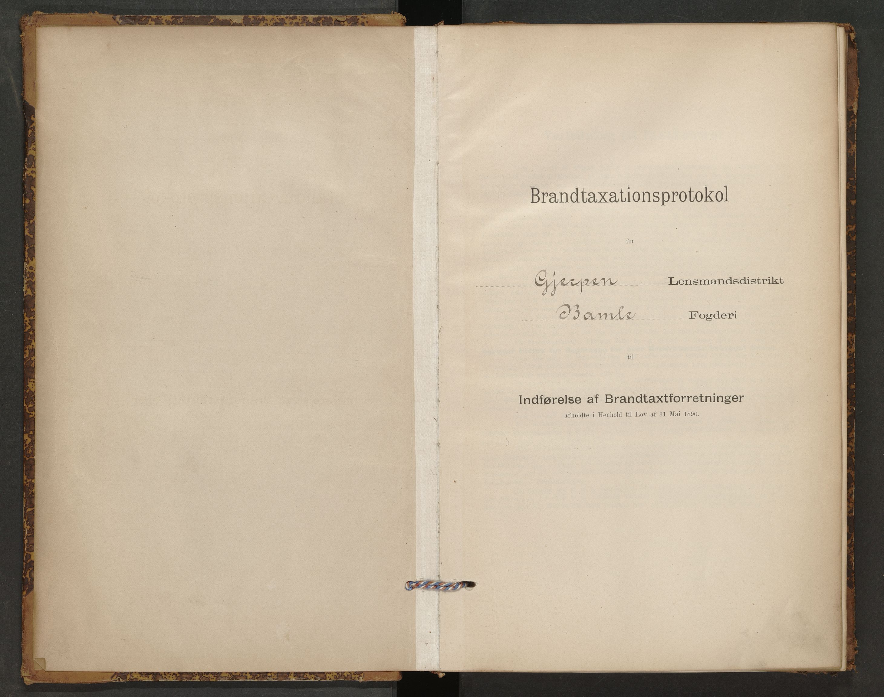 Gjerpen og Siljan lensmannskontor, SAKO/A-555/Y/Ye/Yeb/L0001: Skjematakstprotokoll, 1895-1897