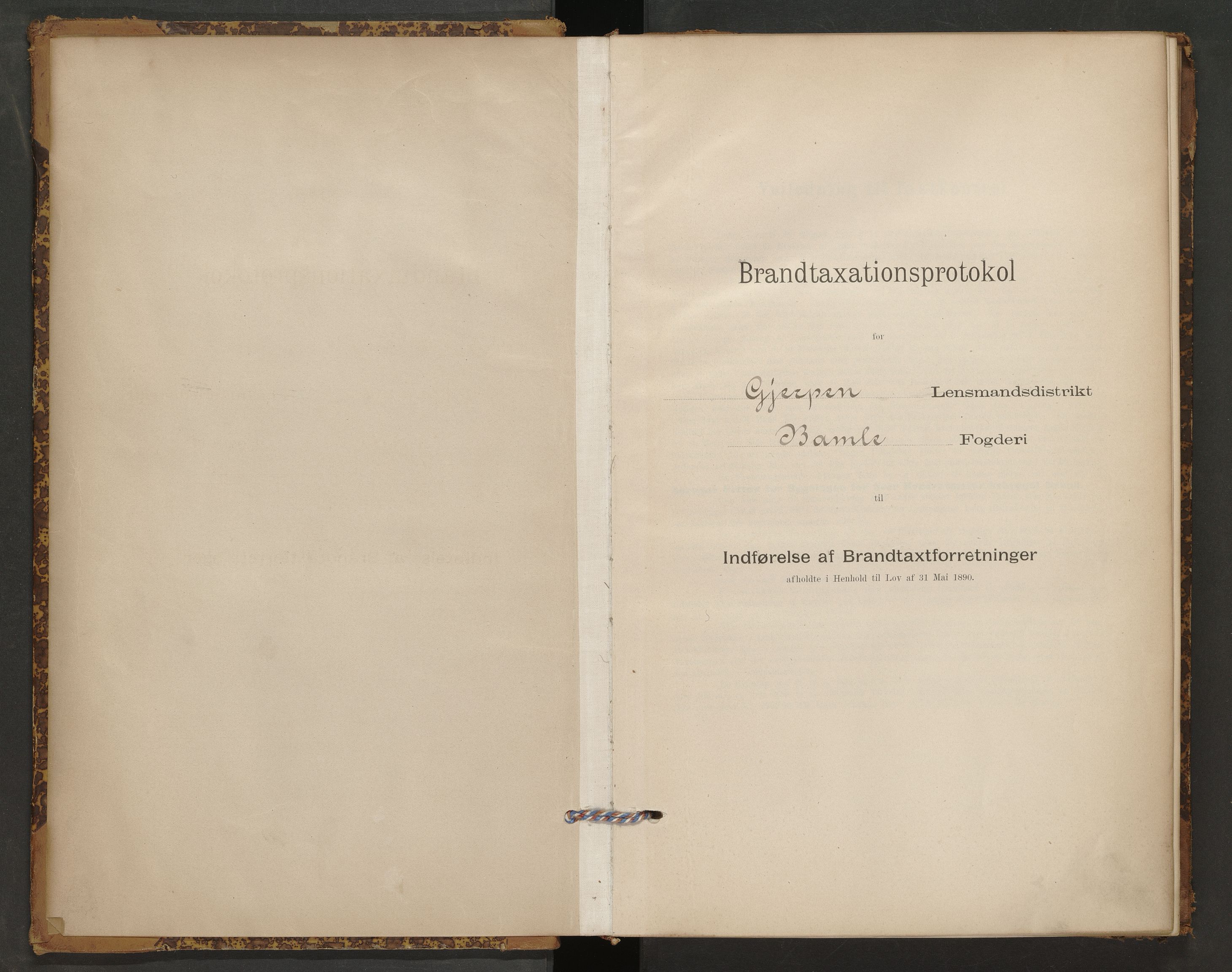 Gjerpen og Siljan lensmannskontor, AV/SAKO-A-555/Y/Ye/Yeb/L0001: Skjematakstprotokoll, 1895-1897