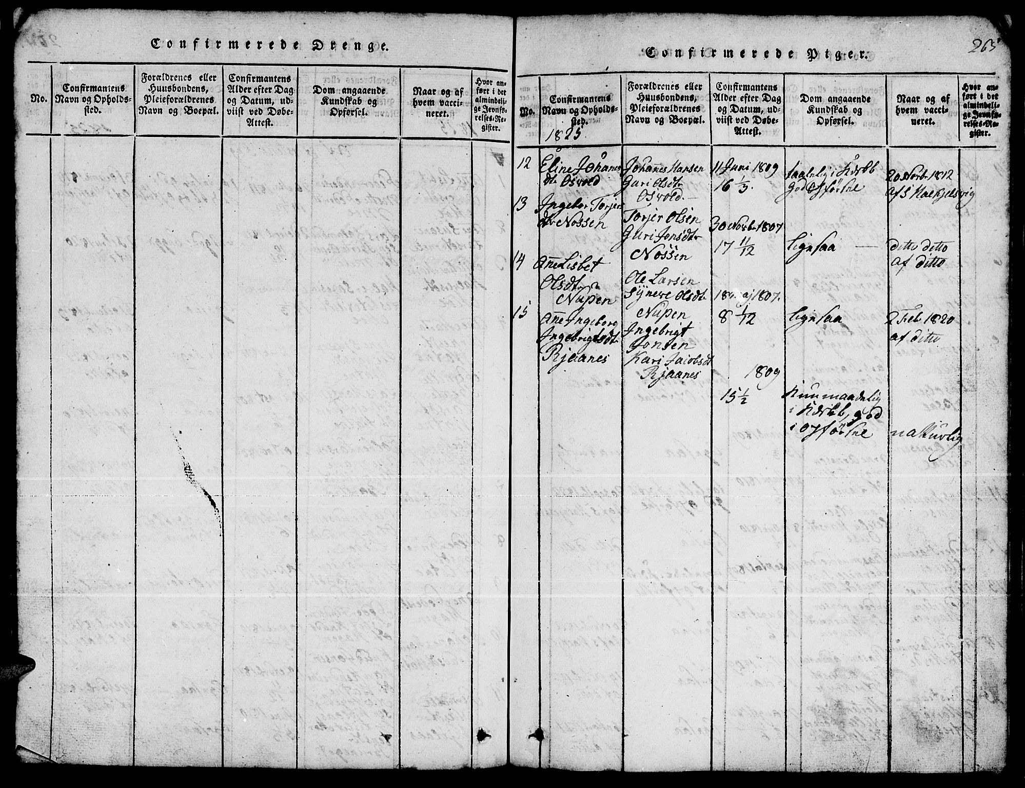 Ministerialprotokoller, klokkerbøker og fødselsregistre - Møre og Romsdal, AV/SAT-A-1454/511/L0155: Parish register (copy) no. 511C01, 1817-1829, p. 265