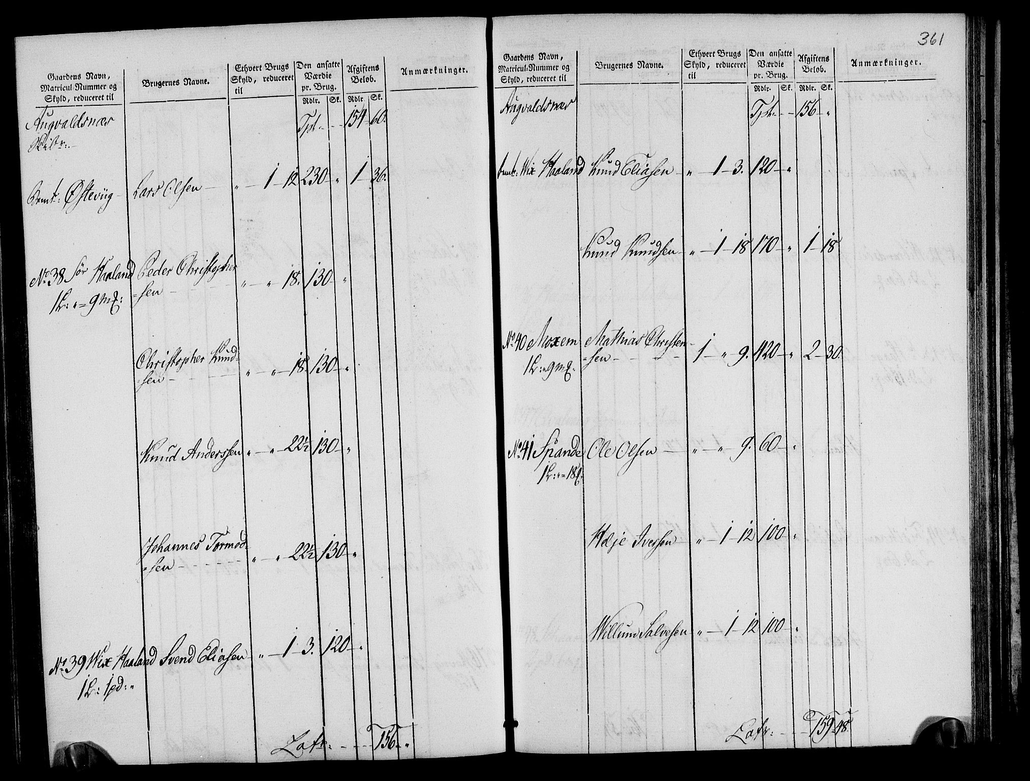 Rentekammeret inntil 1814, Realistisk ordnet avdeling, AV/RA-EA-4070/N/Ne/Nea/L0105: Ryfylke fogderi. Oppebørselsregister, 1803-1804, p. 184