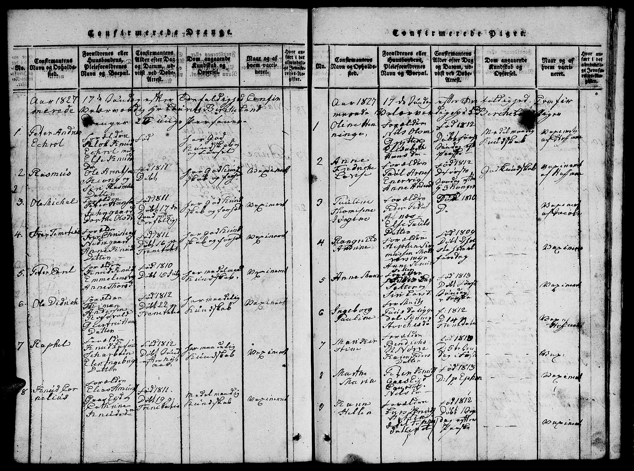 Ministerialprotokoller, klokkerbøker og fødselsregistre - Møre og Romsdal, AV/SAT-A-1454/528/L0423: Parish register (copy) no. 528C04, 1816-1827