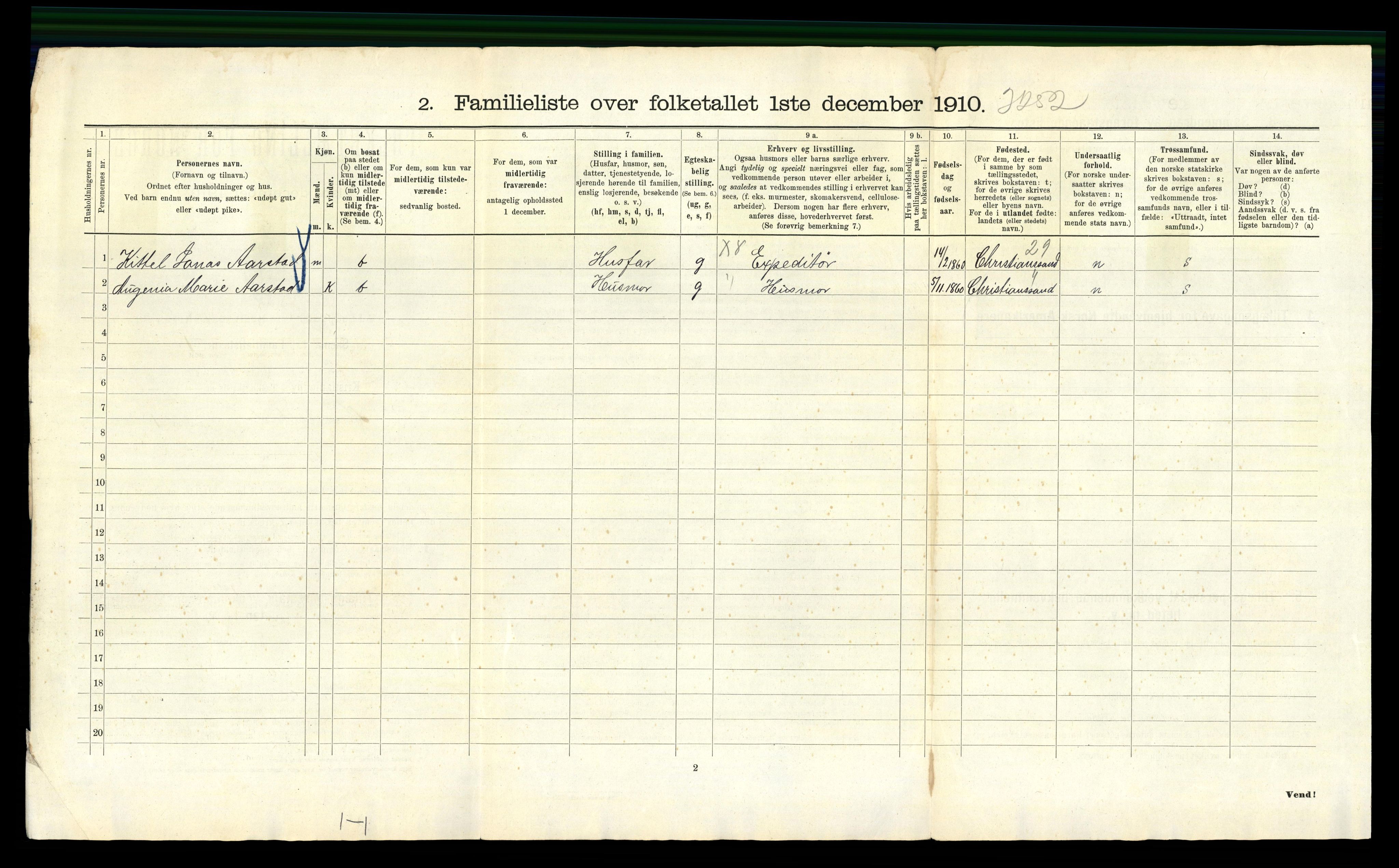 RA, 1910 census for Kristiania, 1910, p. 67288