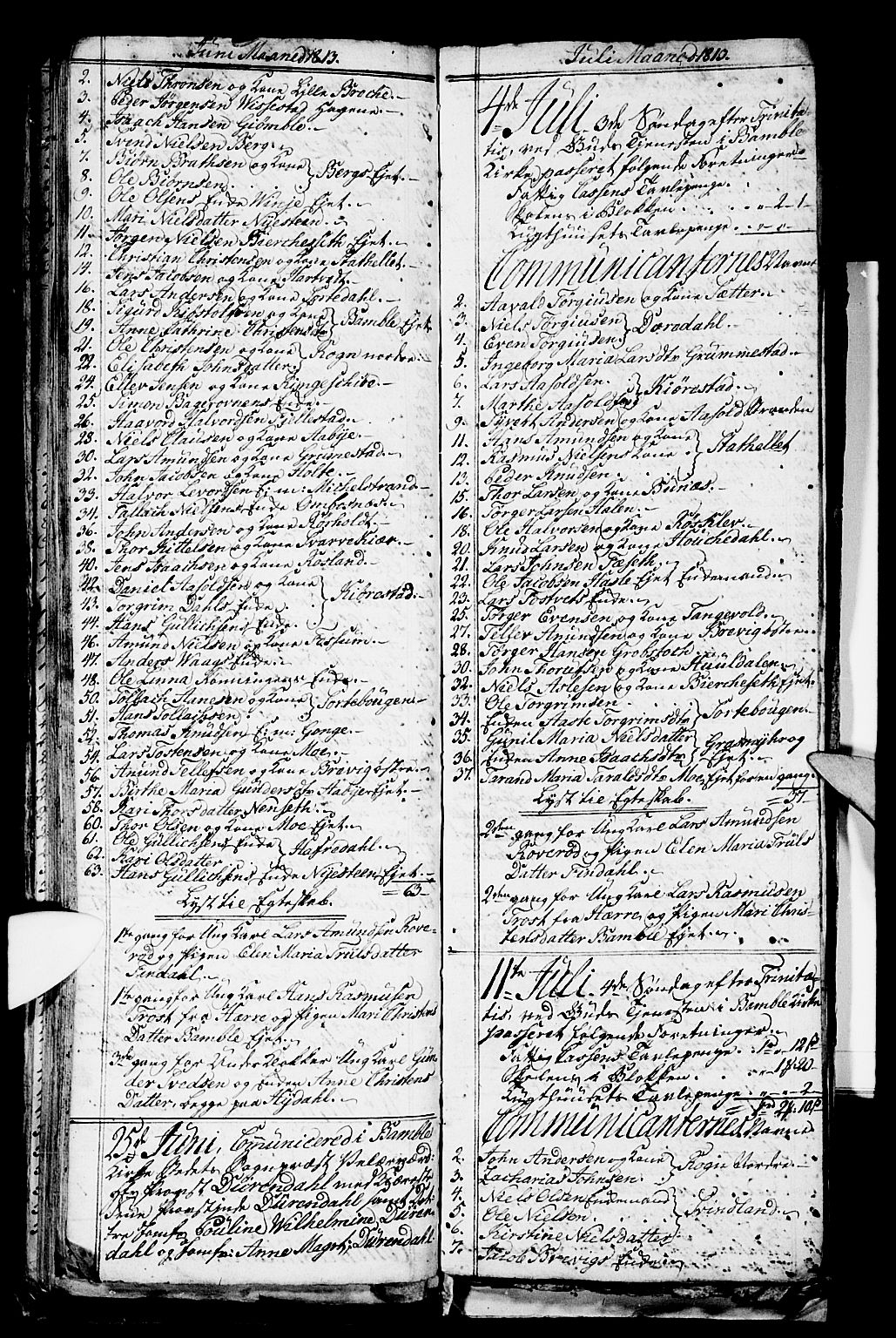Bamble kirkebøker, AV/SAKO-A-253/G/Ga/L0004: Parish register (copy) no. I 4, 1808-1814