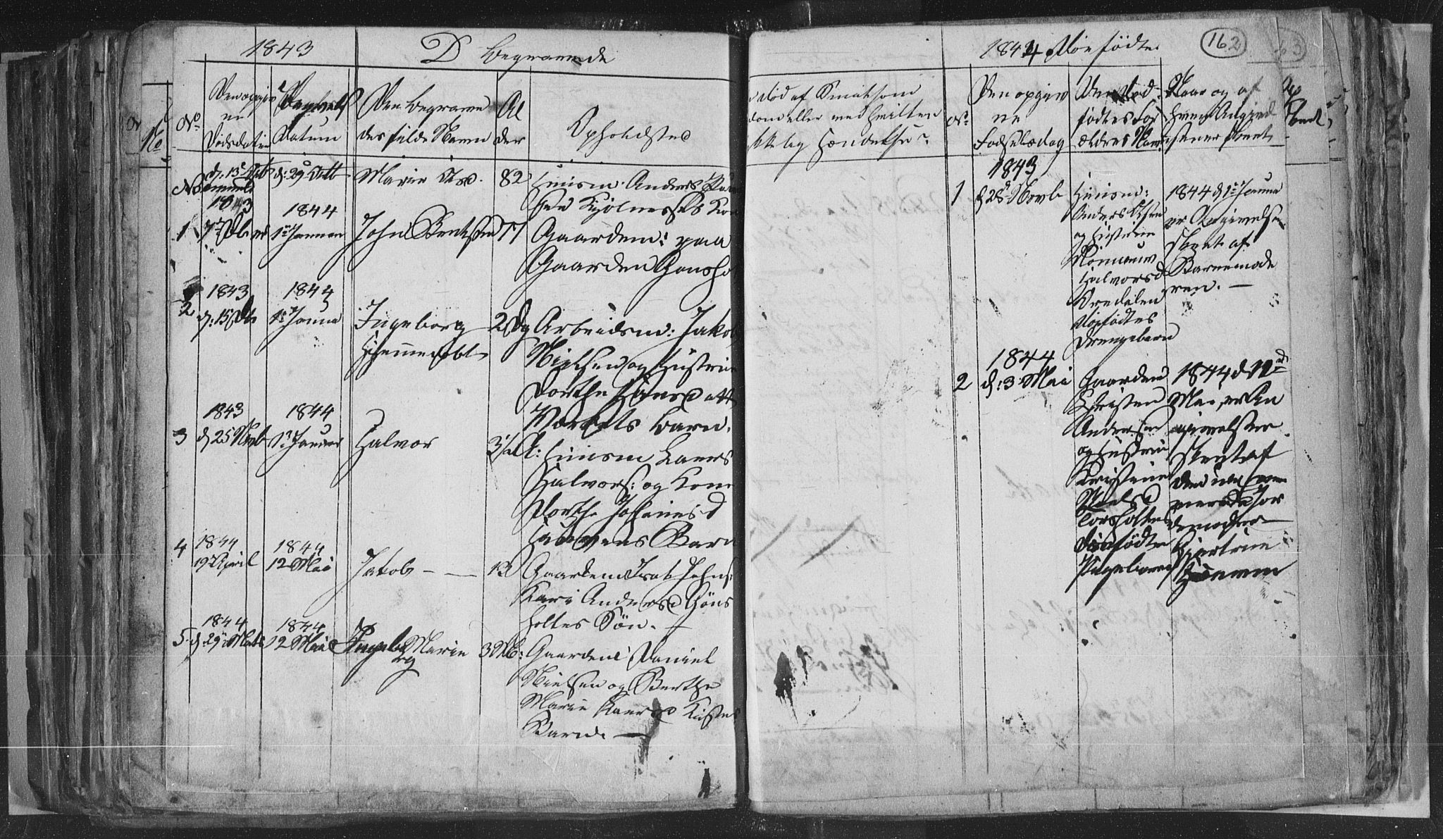 Siljan kirkebøker, SAKO/A-300/G/Ga/L0001: Parish register (copy) no. 1, 1827-1847, p. 162
