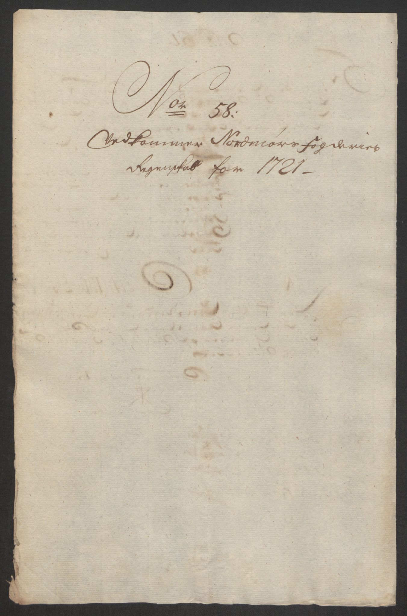 Rentekammeret inntil 1814, Reviderte regnskaper, Fogderegnskap, RA/EA-4092/R56/L3754: Fogderegnskap Nordmøre, 1721, p. 356