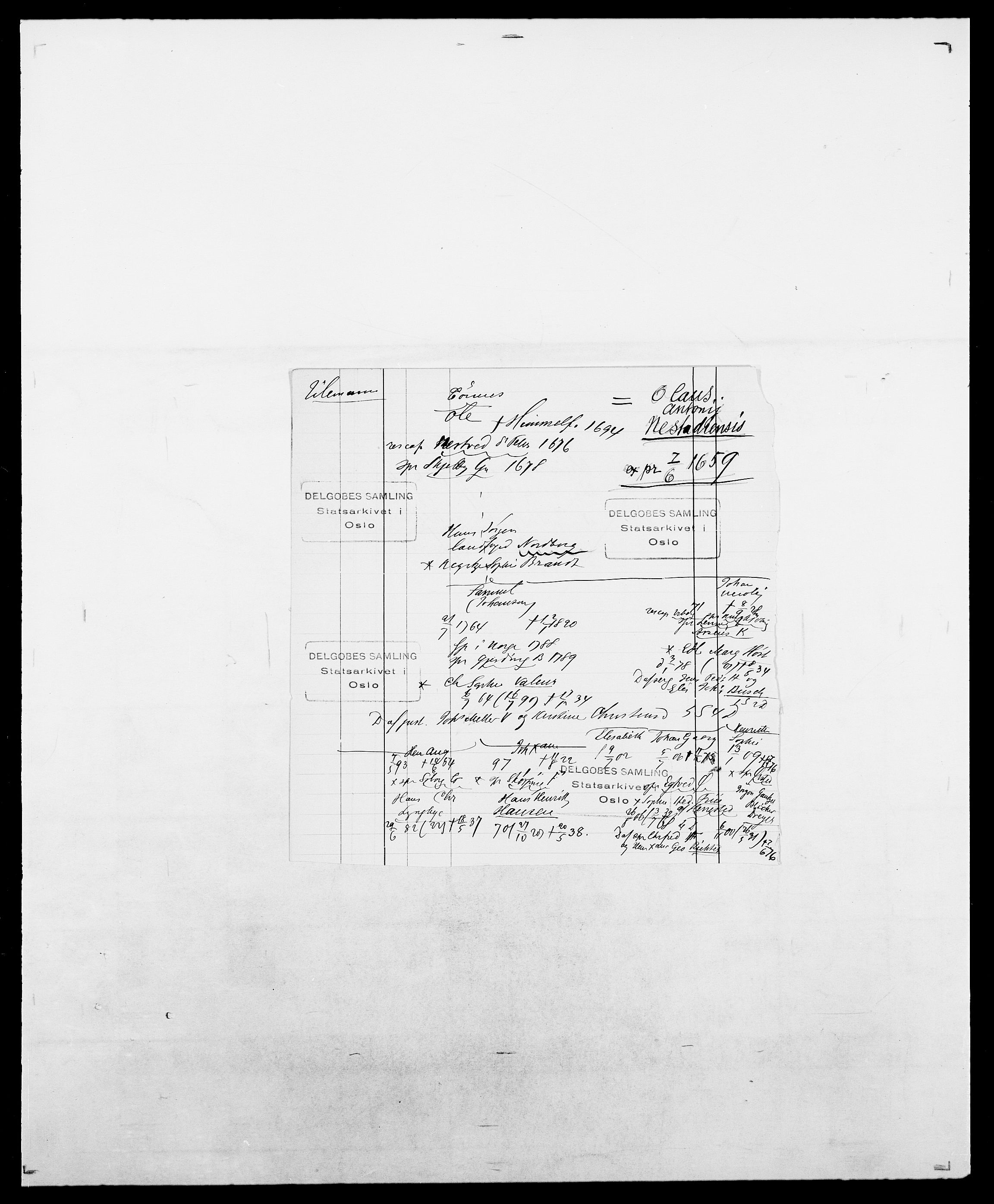 Delgobe, Charles Antoine - samling, AV/SAO-PAO-0038/D/Da/L0039: Thorsen - Urup, p. 32