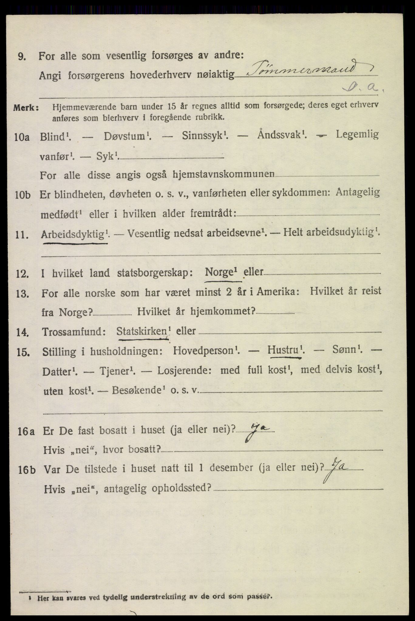 SAH, 1920 census for Kolbu, 1920, p. 4627