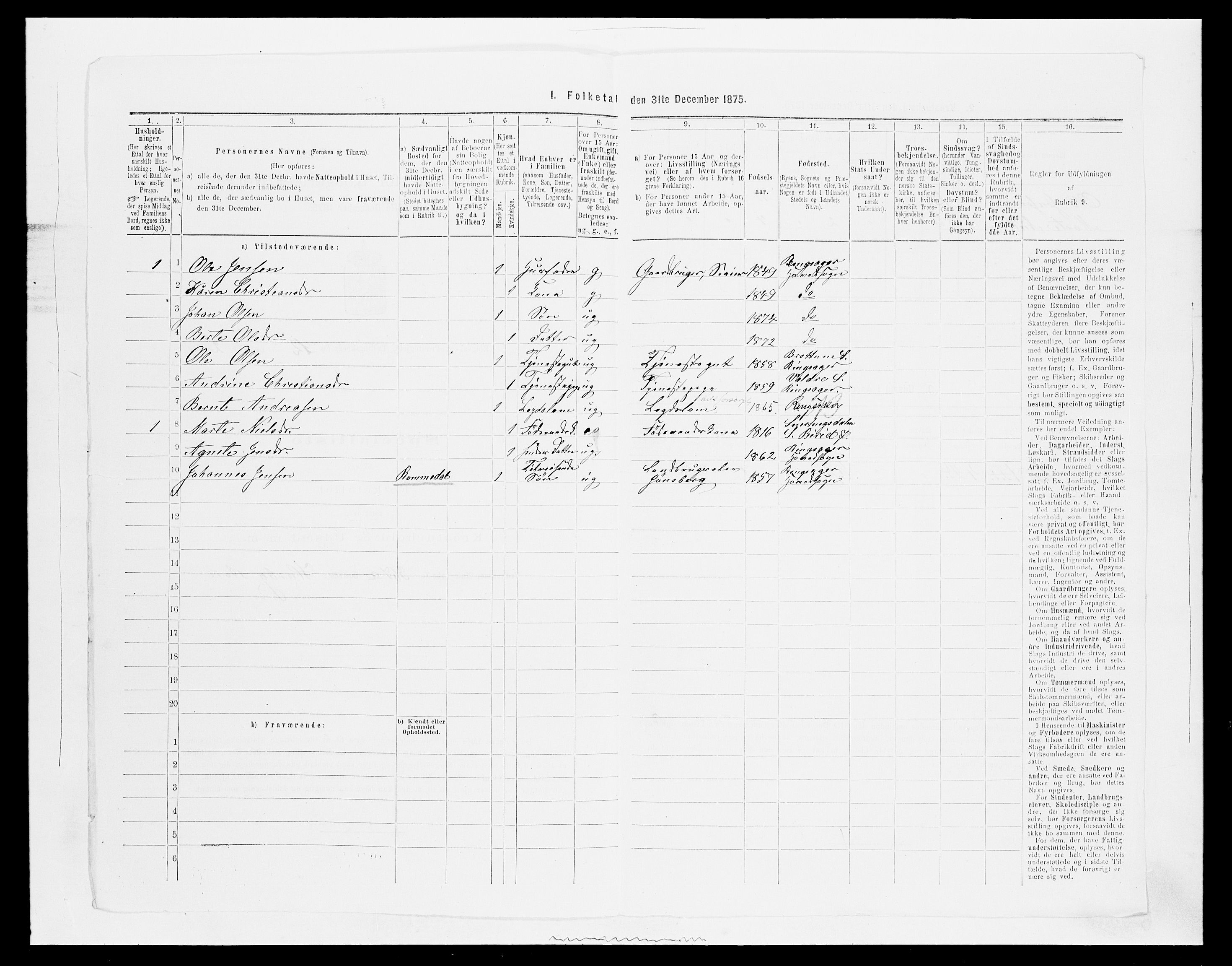 SAH, 1875 census for 0412P Ringsaker, 1875, p. 2414