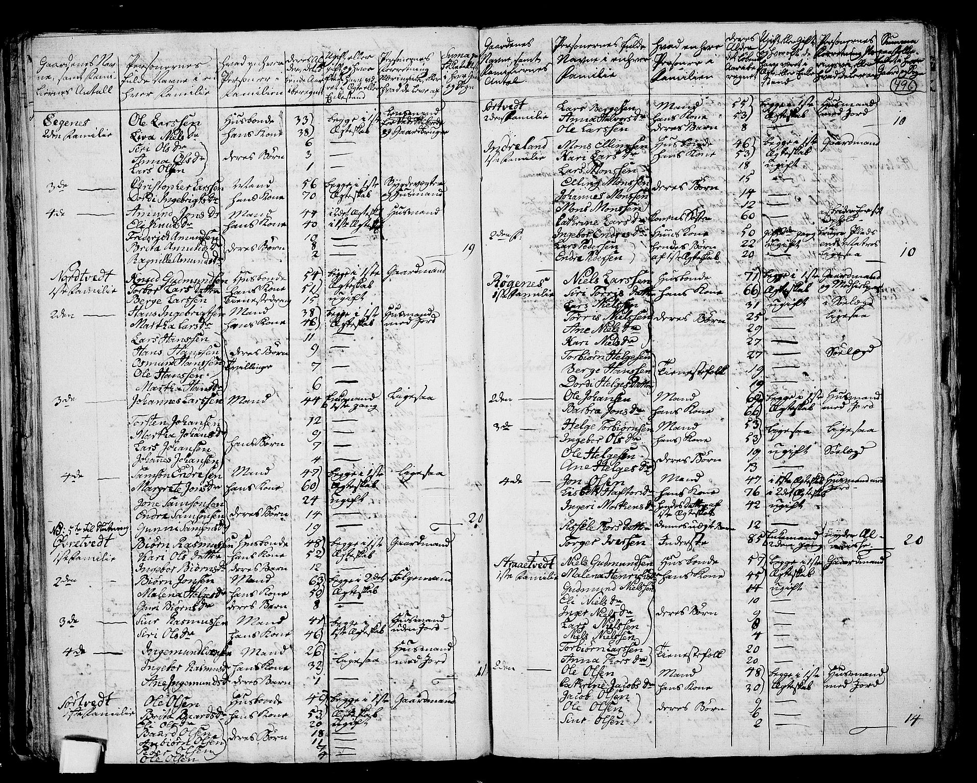 RA, 1801 census for 1154P Skjold, 1801, p. 495b-496a