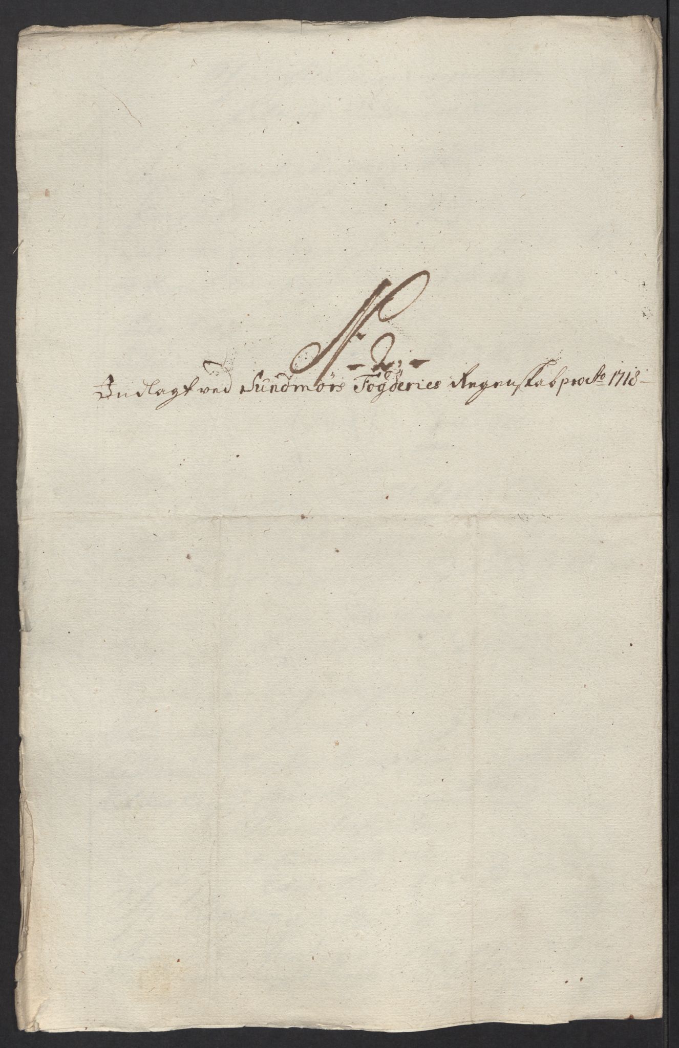 Rentekammeret inntil 1814, Reviderte regnskaper, Fogderegnskap, RA/EA-4092/R54/L3570: Fogderegnskap Sunnmøre, 1718, p. 36