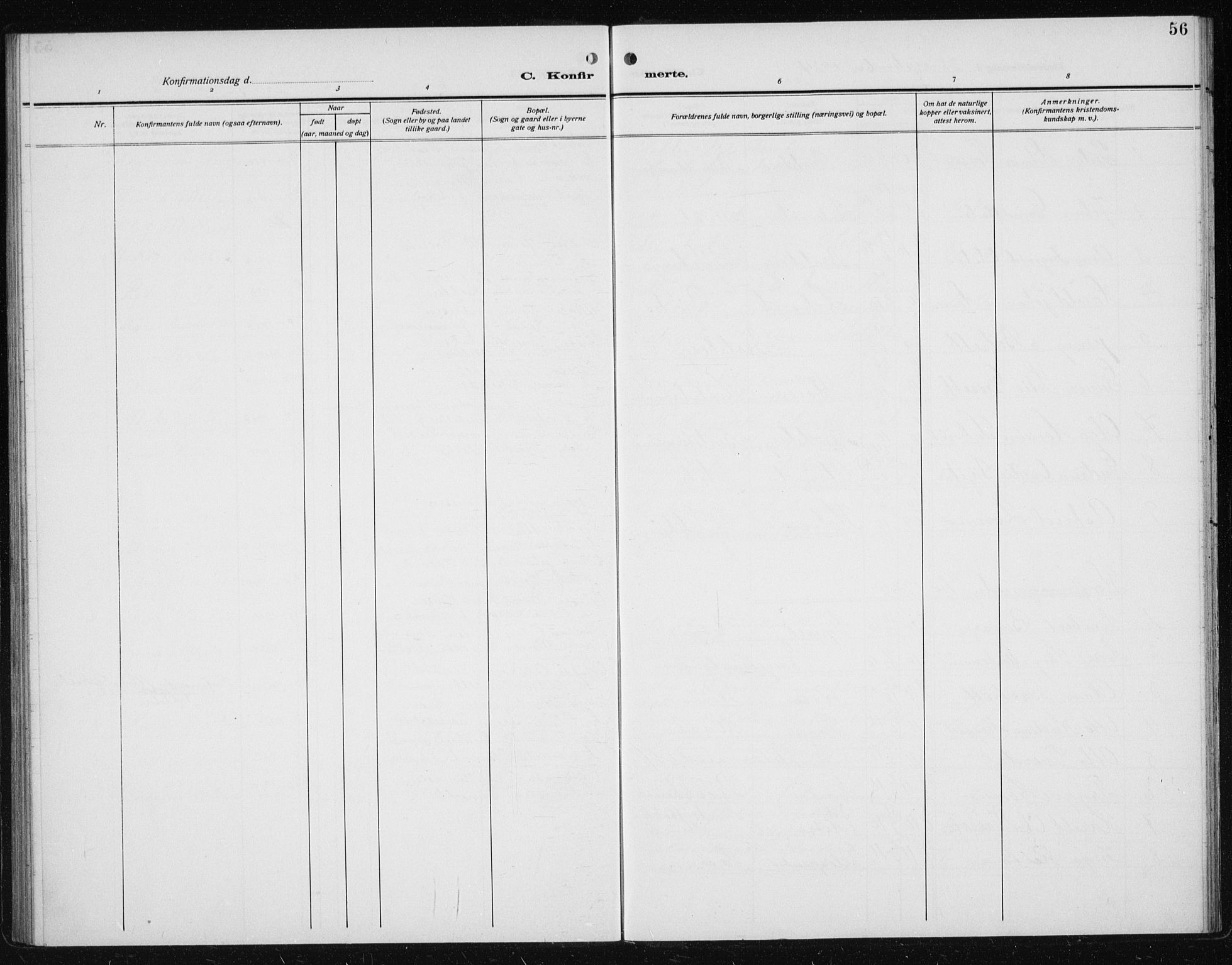 Ministerialprotokoller, klokkerbøker og fødselsregistre - Sør-Trøndelag, SAT/A-1456/608/L0342: Parish register (copy) no. 608C08, 1912-1938, p. 56