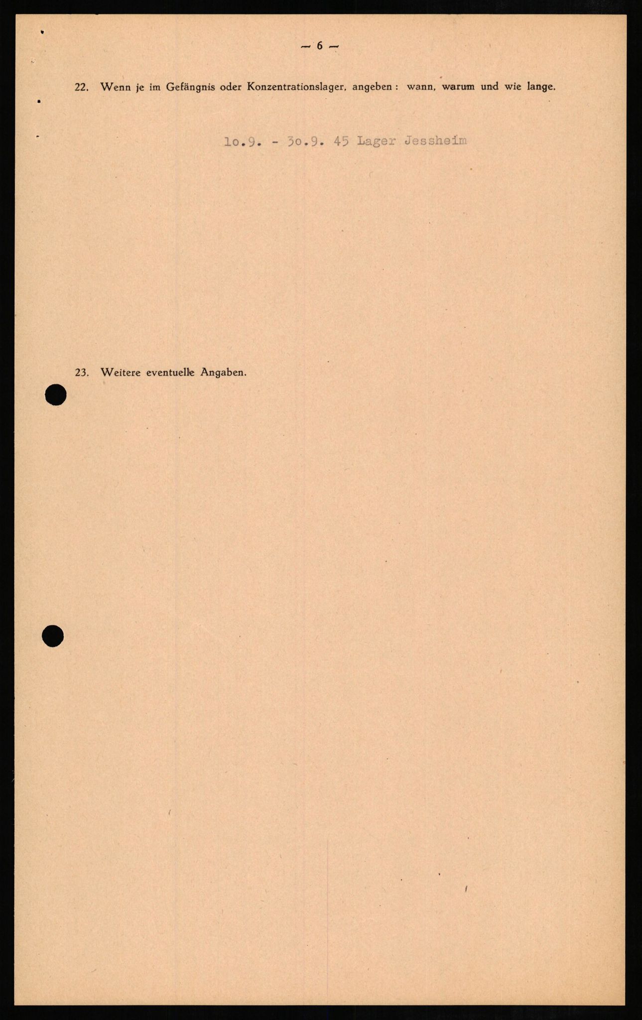 Forsvaret, Forsvarets overkommando II, AV/RA-RAFA-3915/D/Db/L0009: CI Questionaires. Tyske okkupasjonsstyrker i Norge. Tyskere., 1945-1946, p. 386