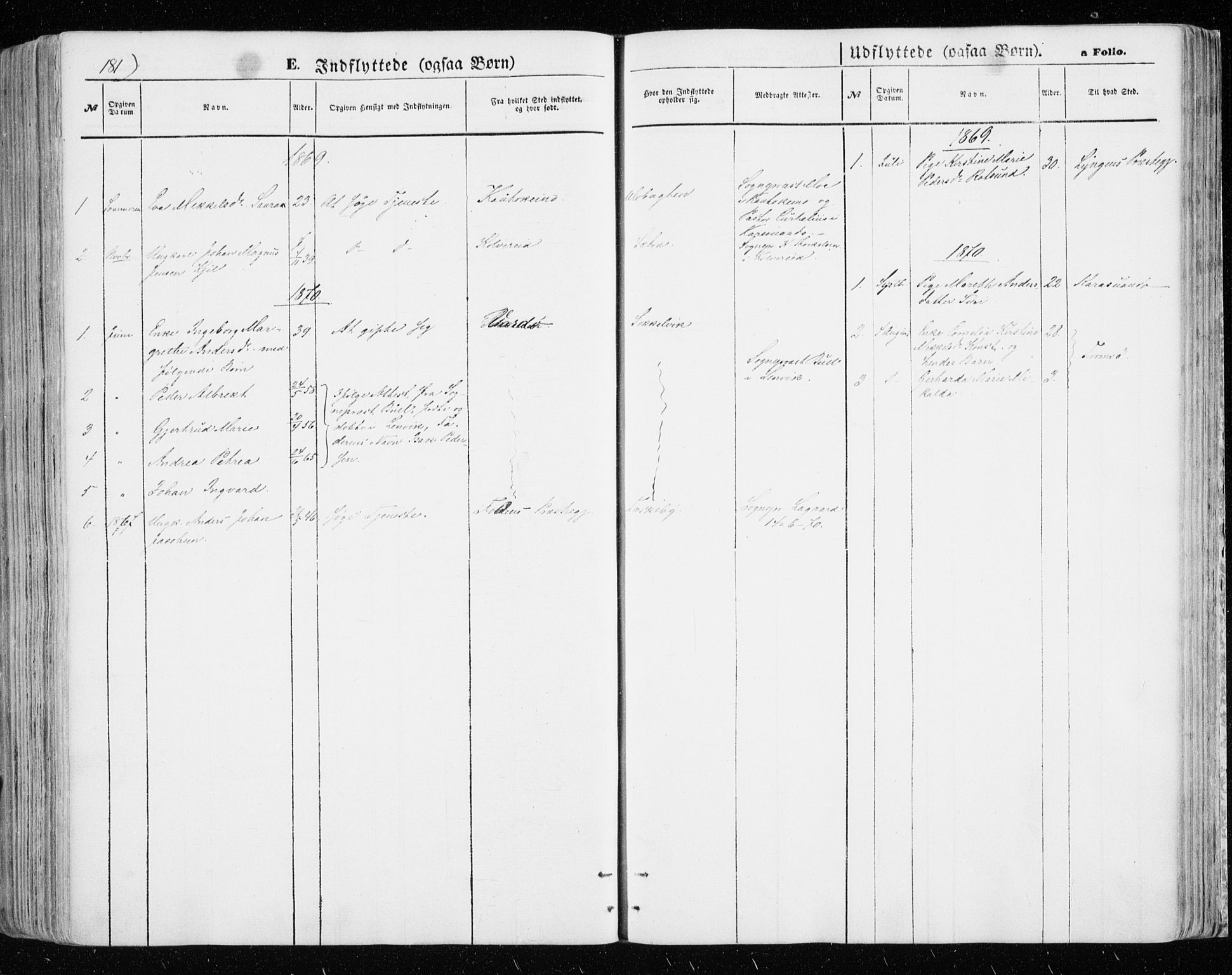 Skjervøy sokneprestkontor, SATØ/S-1300/H/Ha/Haa/L0007kirke: Parish register (official) no. 7, 1860-1870, p. 181