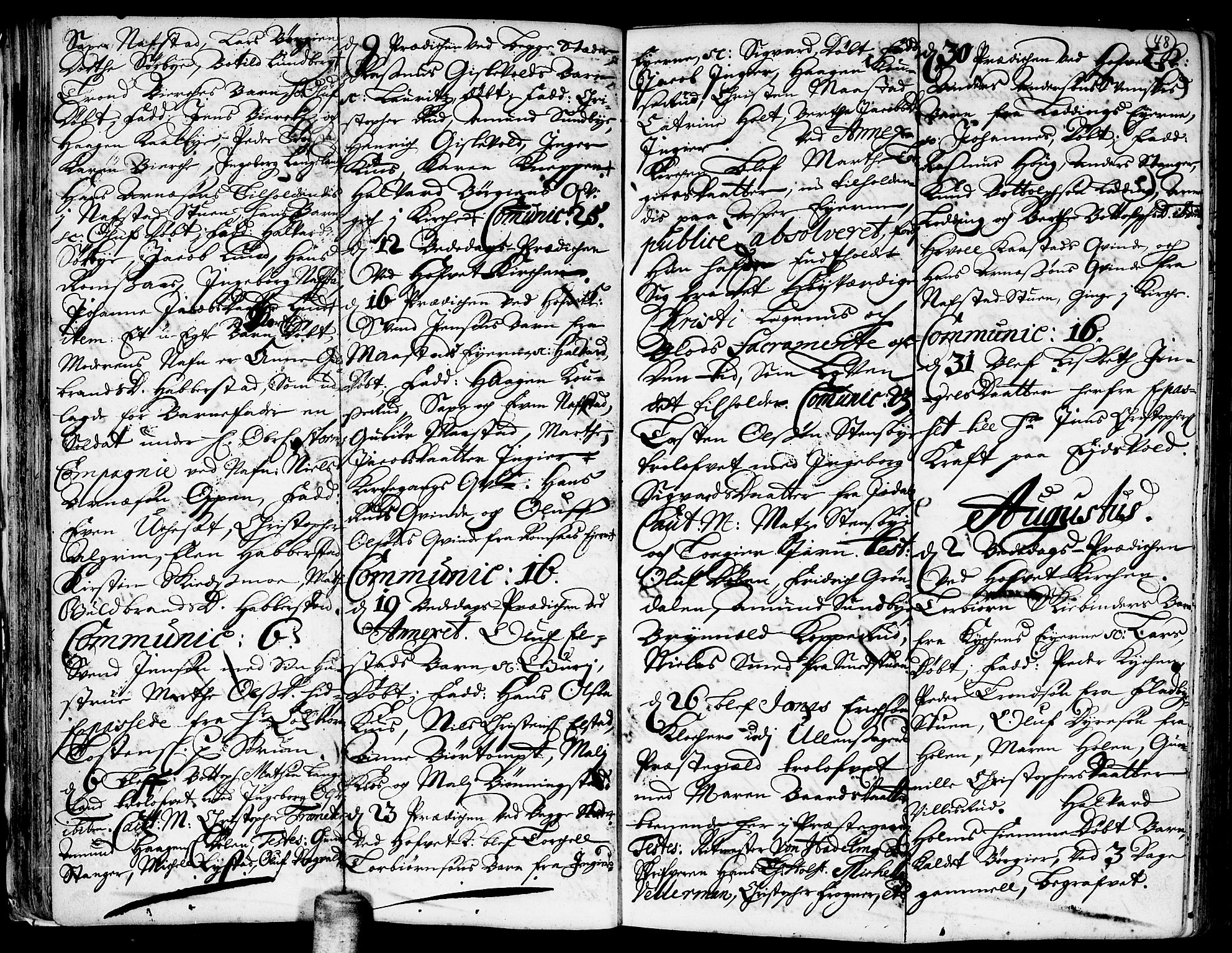 Ullensaker prestekontor Kirkebøker, AV/SAO-A-10236a/F/Fa/L0001: Parish register (official) no. I 1, 1689-1701, p. 48