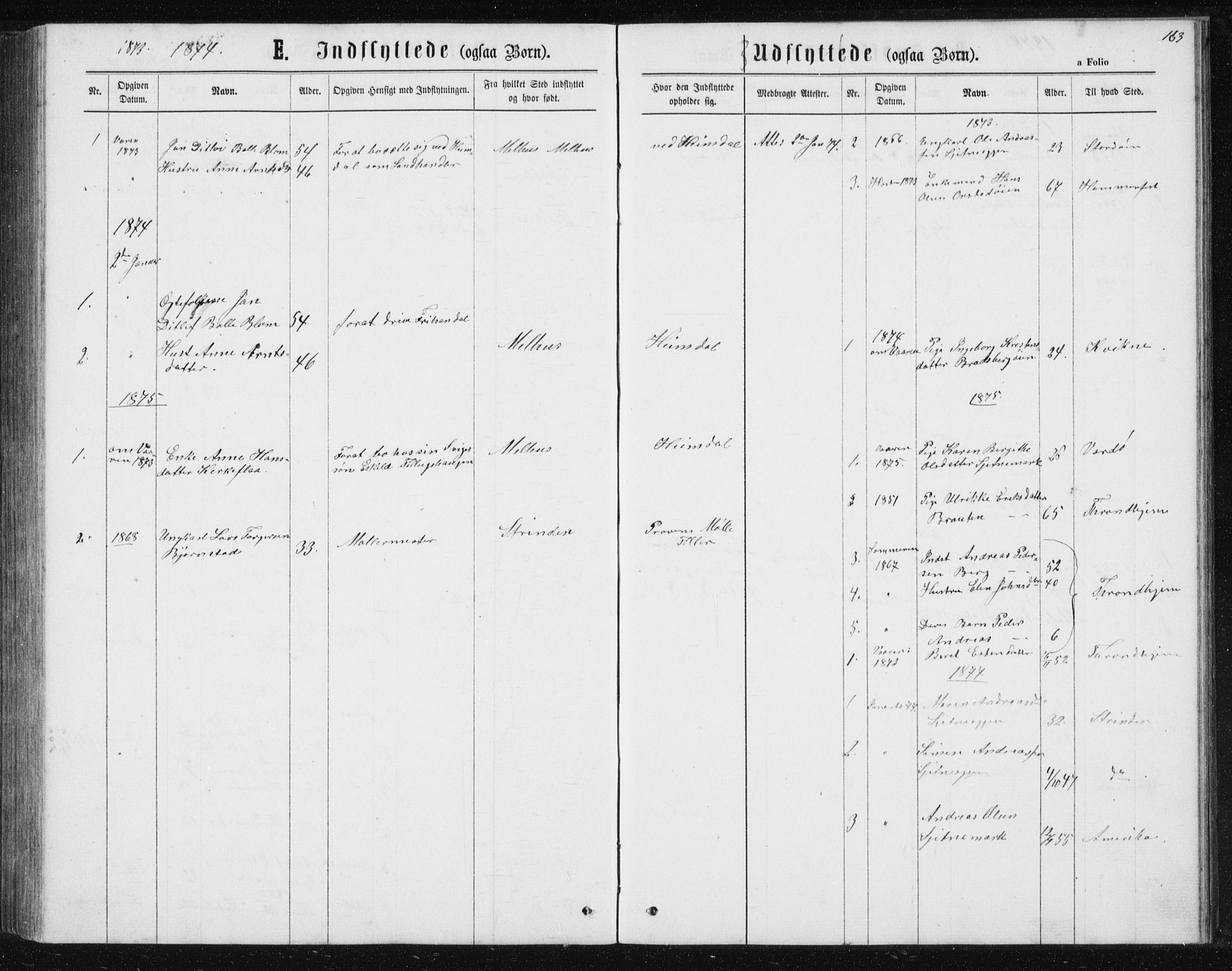 Ministerialprotokoller, klokkerbøker og fødselsregistre - Sør-Trøndelag, AV/SAT-A-1456/621/L0459: Parish register (copy) no. 621C02, 1866-1895, p. 163