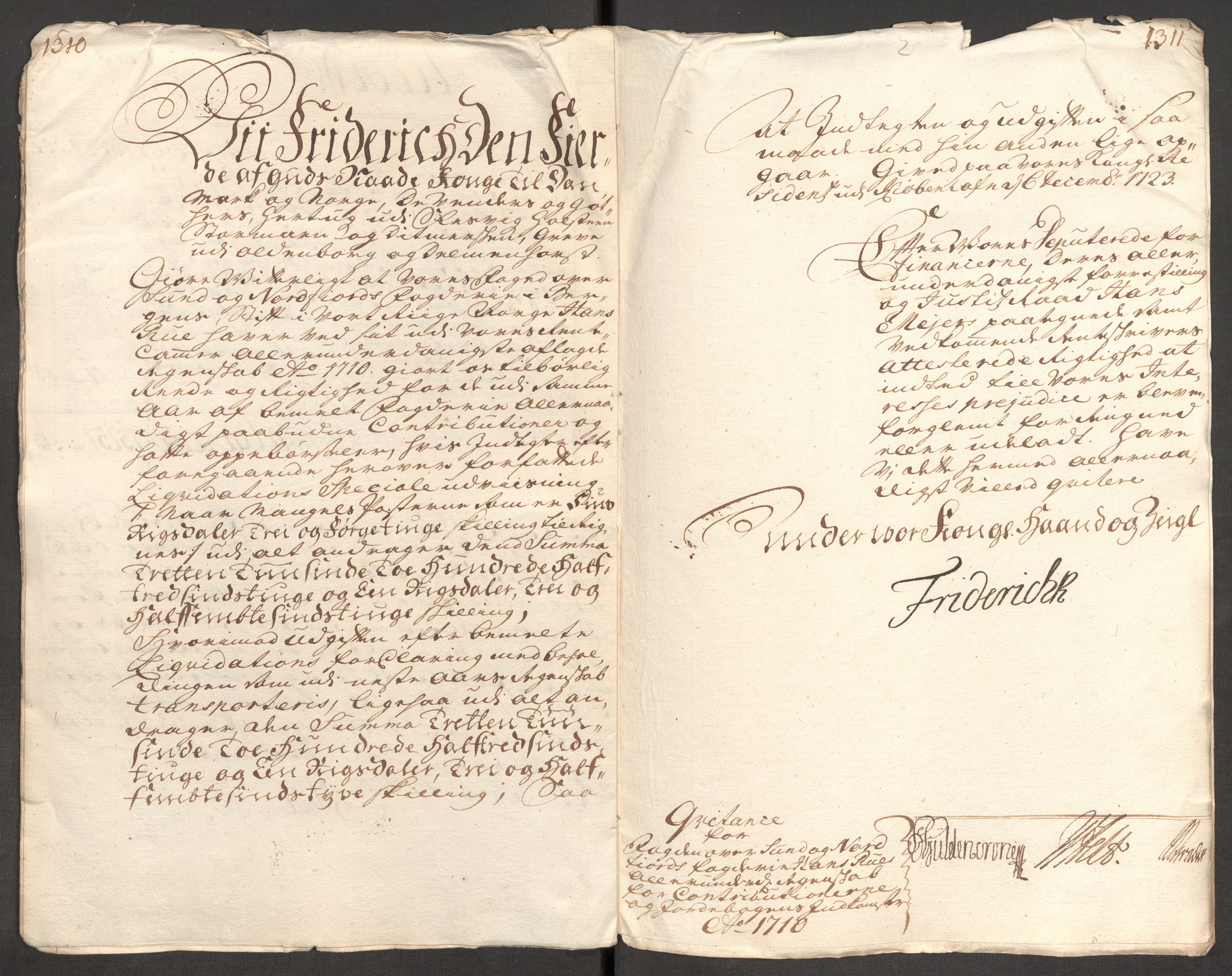 Rentekammeret inntil 1814, Reviderte regnskaper, Fogderegnskap, RA/EA-4092/R53/L3433: Fogderegnskap Sunn- og Nordfjord, 1710-1711, p. 24