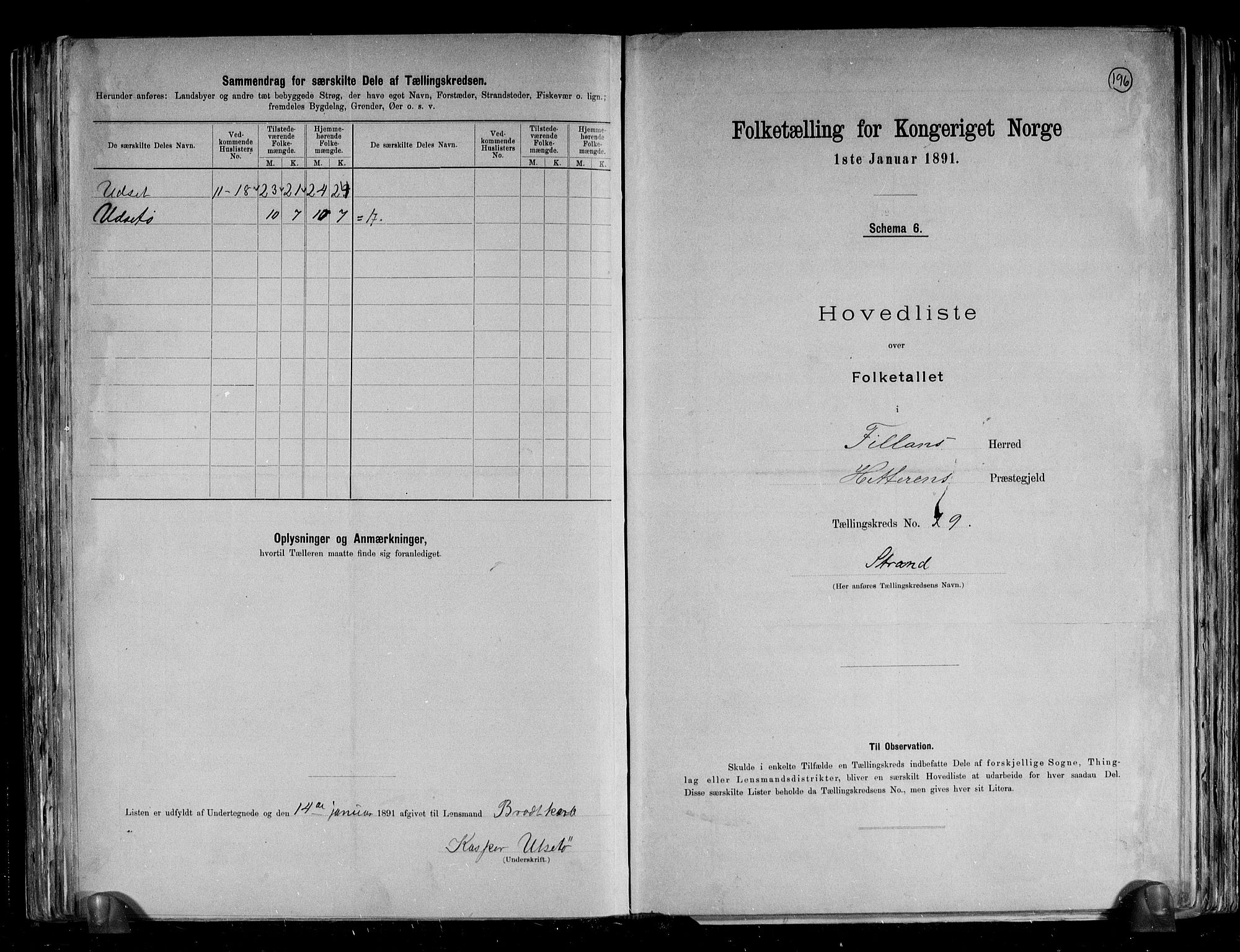 RA, 1891 census for 1616 Fillan, 1891, p. 20