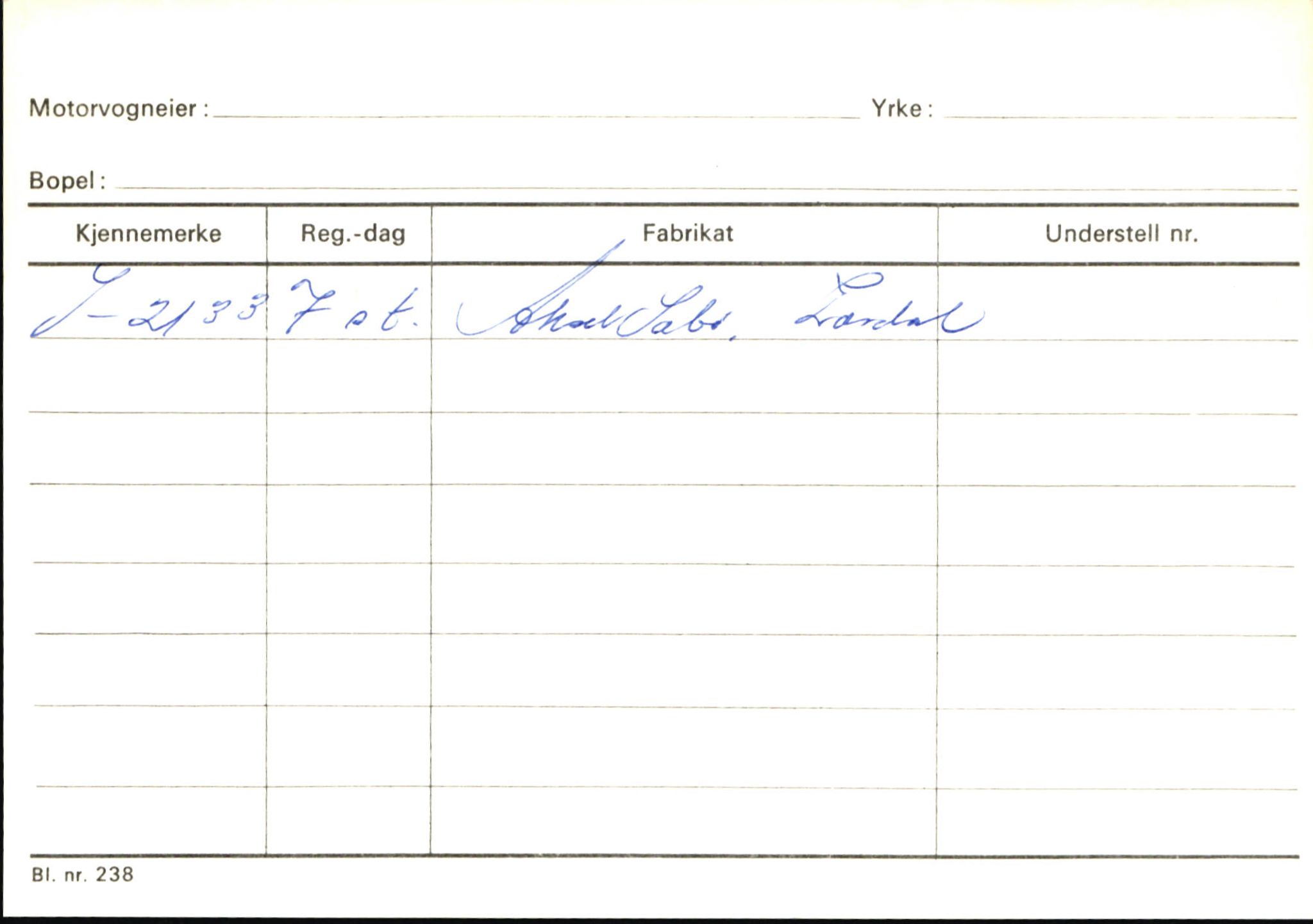 Statens vegvesen, Sogn og Fjordane vegkontor, AV/SAB-A-5301/4/F/L0146: Registerkort Årdal R-Å samt diverse kort, 1945-1975, p. 393