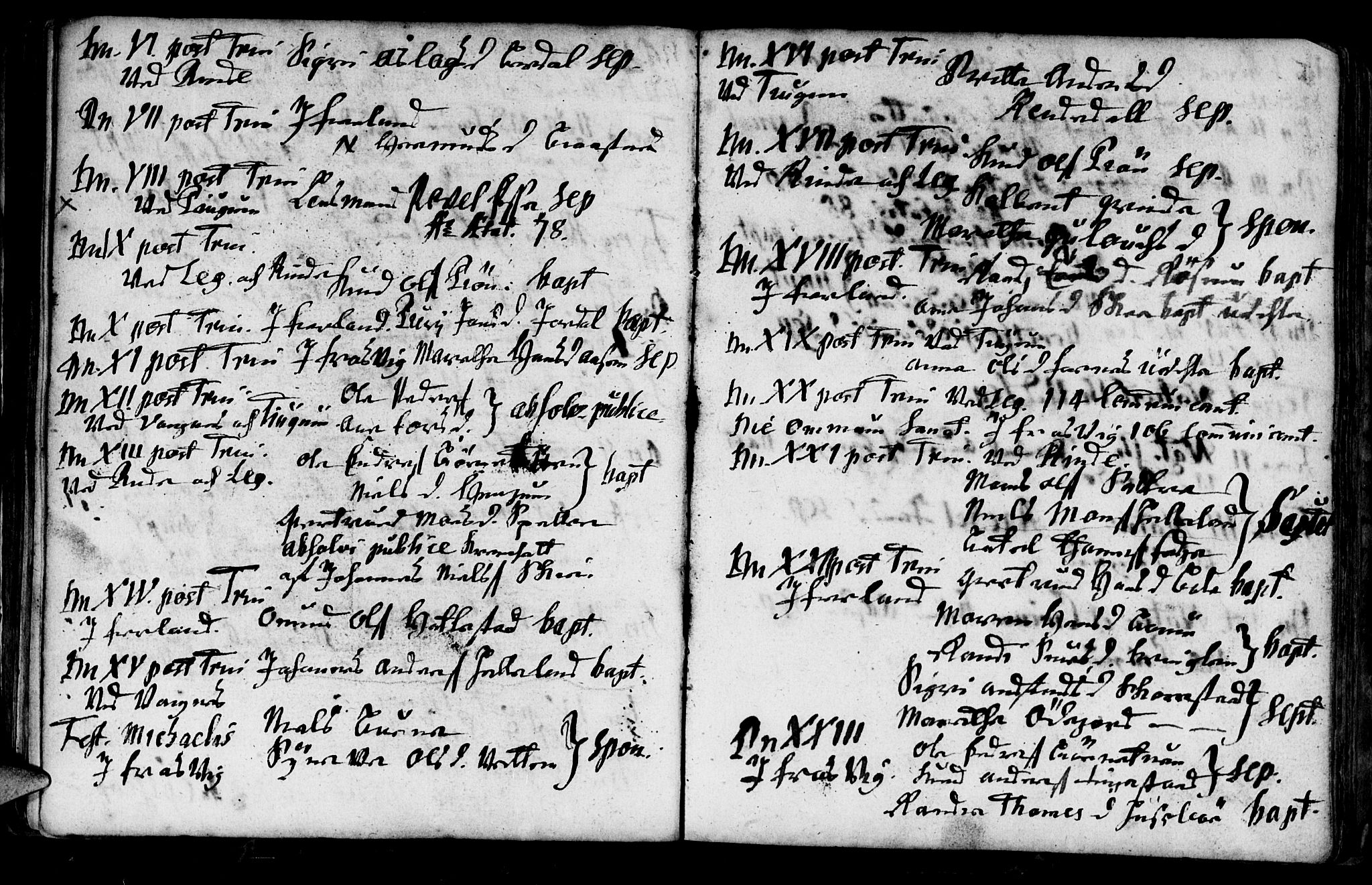 Leikanger sokneprestembete, AV/SAB-A-81001/H/Haa/Haaa/L0001: Parish register (official) no. A 1, 1690-1734, p. 87