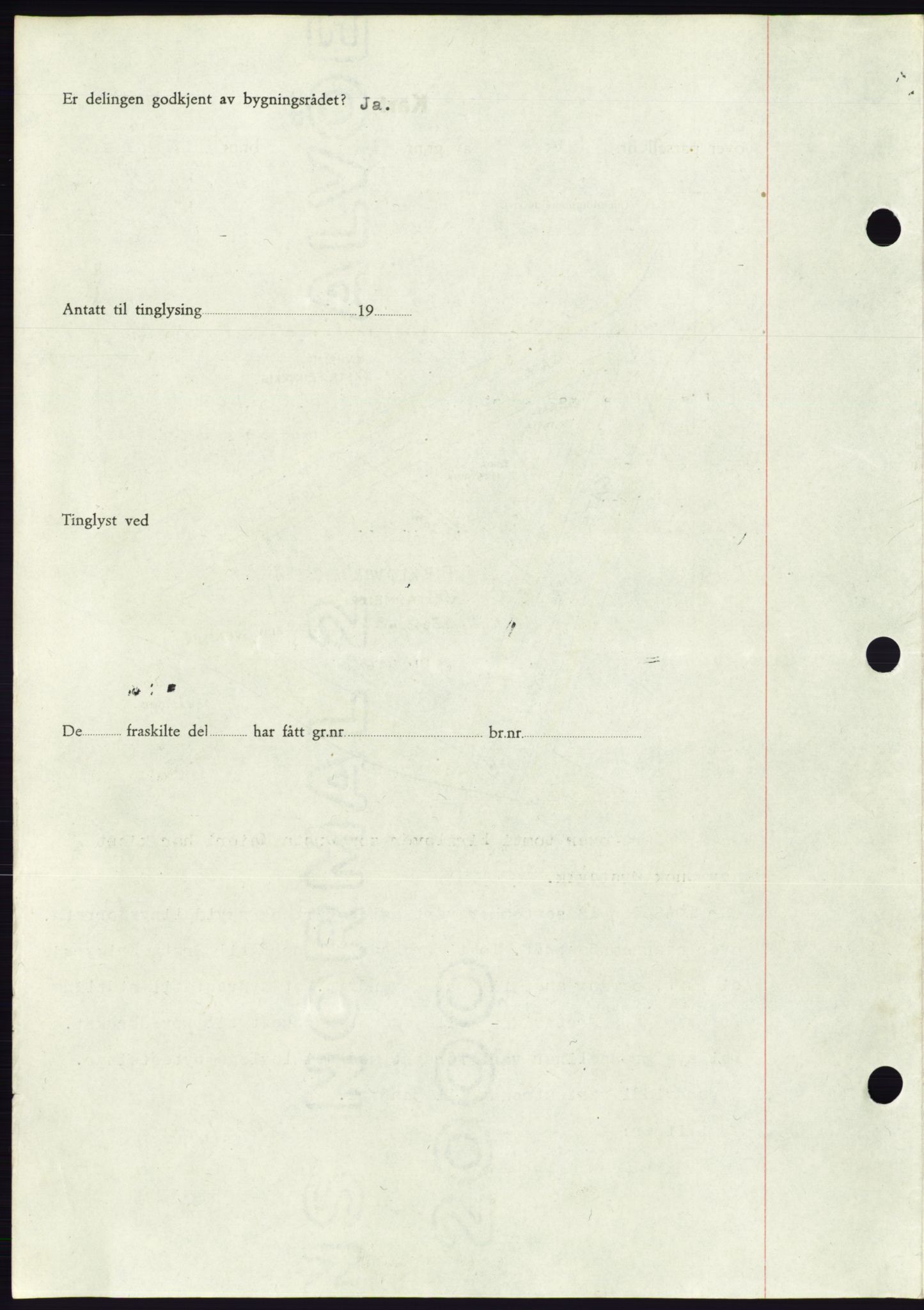 Søre Sunnmøre sorenskriveri, AV/SAT-A-4122/1/2/2C/L0077: Mortgage book no. 3A, 1945-1946, Diary no: : 775/1945