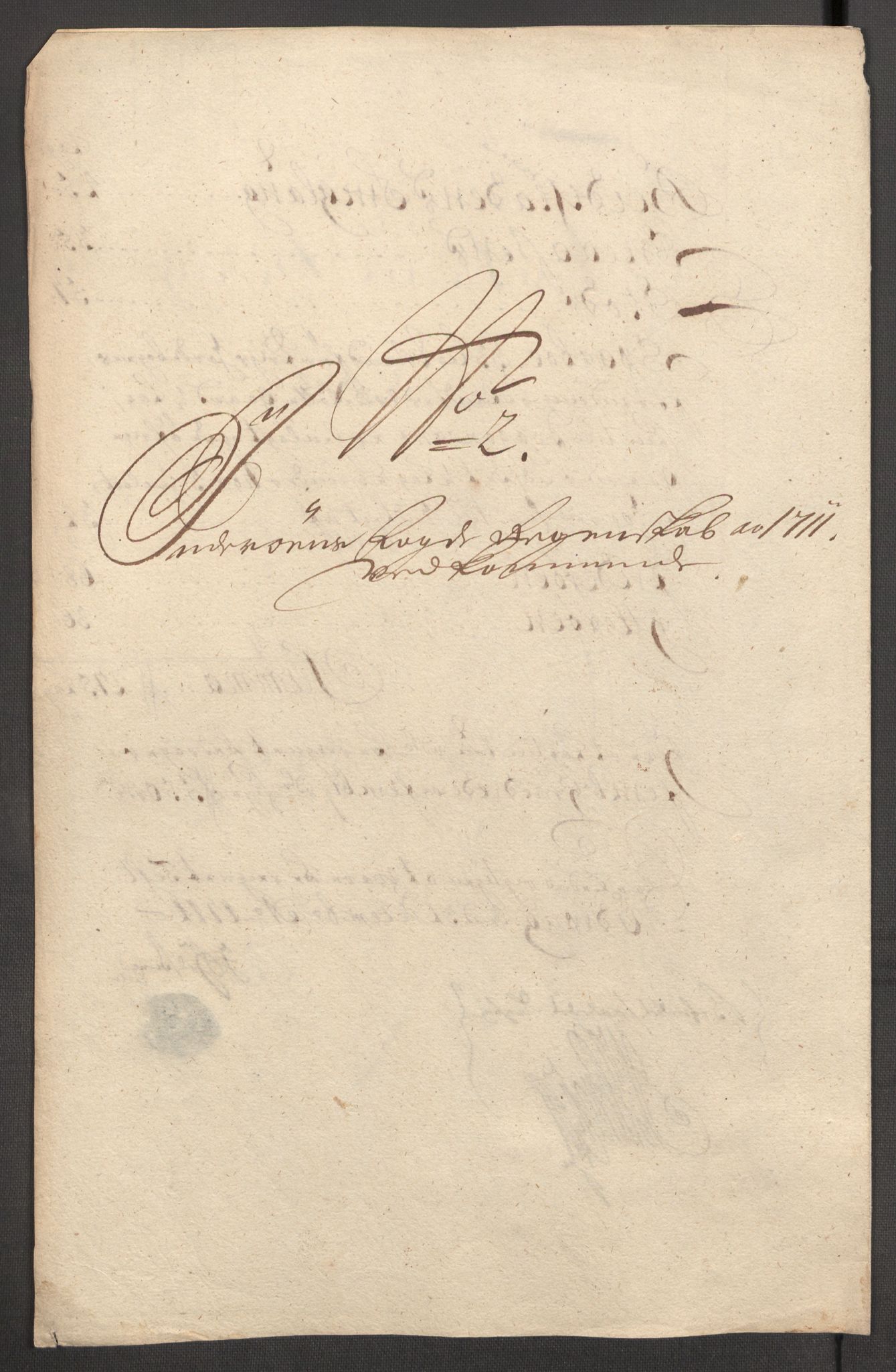 Rentekammeret inntil 1814, Reviderte regnskaper, Fogderegnskap, AV/RA-EA-4092/R63/L4319: Fogderegnskap Inderøy, 1711, p. 125