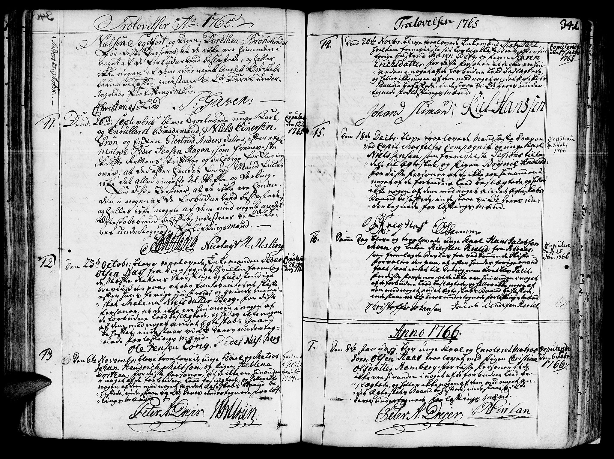 Ministerialprotokoller, klokkerbøker og fødselsregistre - Sør-Trøndelag, SAT/A-1456/602/L0103: Parish register (official) no. 602A01, 1732-1774, p. 341