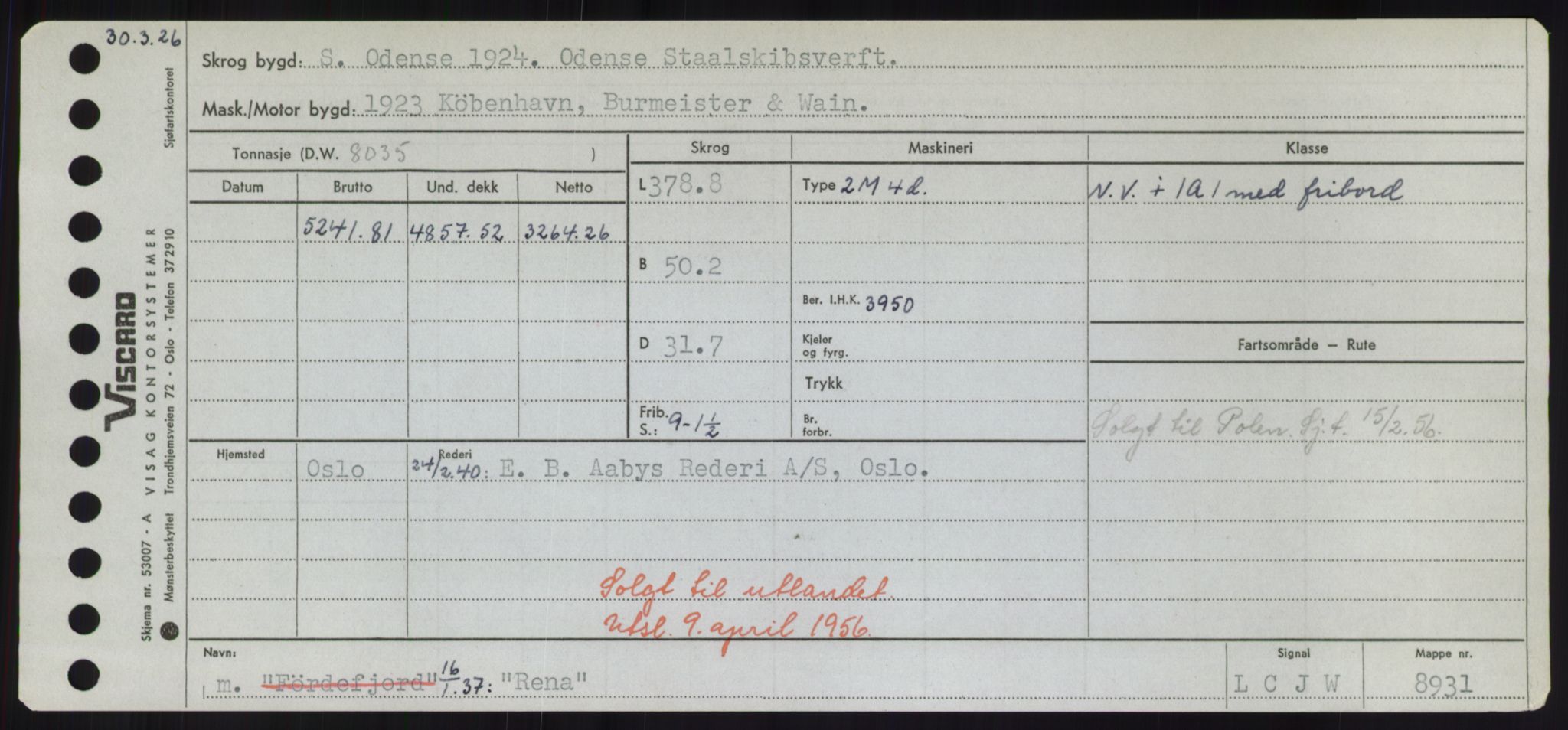 Sjøfartsdirektoratet med forløpere, Skipsmålingen, RA/S-1627/H/Hd/L0030: Fartøy, Q-Riv, p. 417