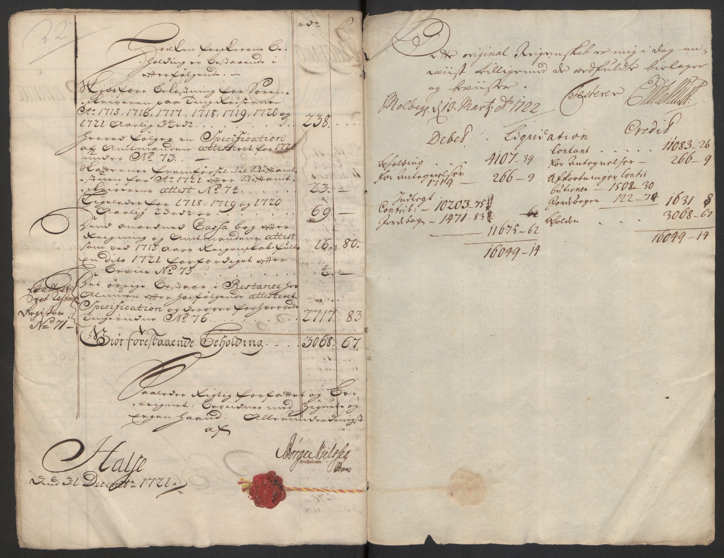 Rentekammeret inntil 1814, Reviderte regnskaper, Fogderegnskap, RA/EA-4092/R56/L3754: Fogderegnskap Nordmøre, 1721, p. 13