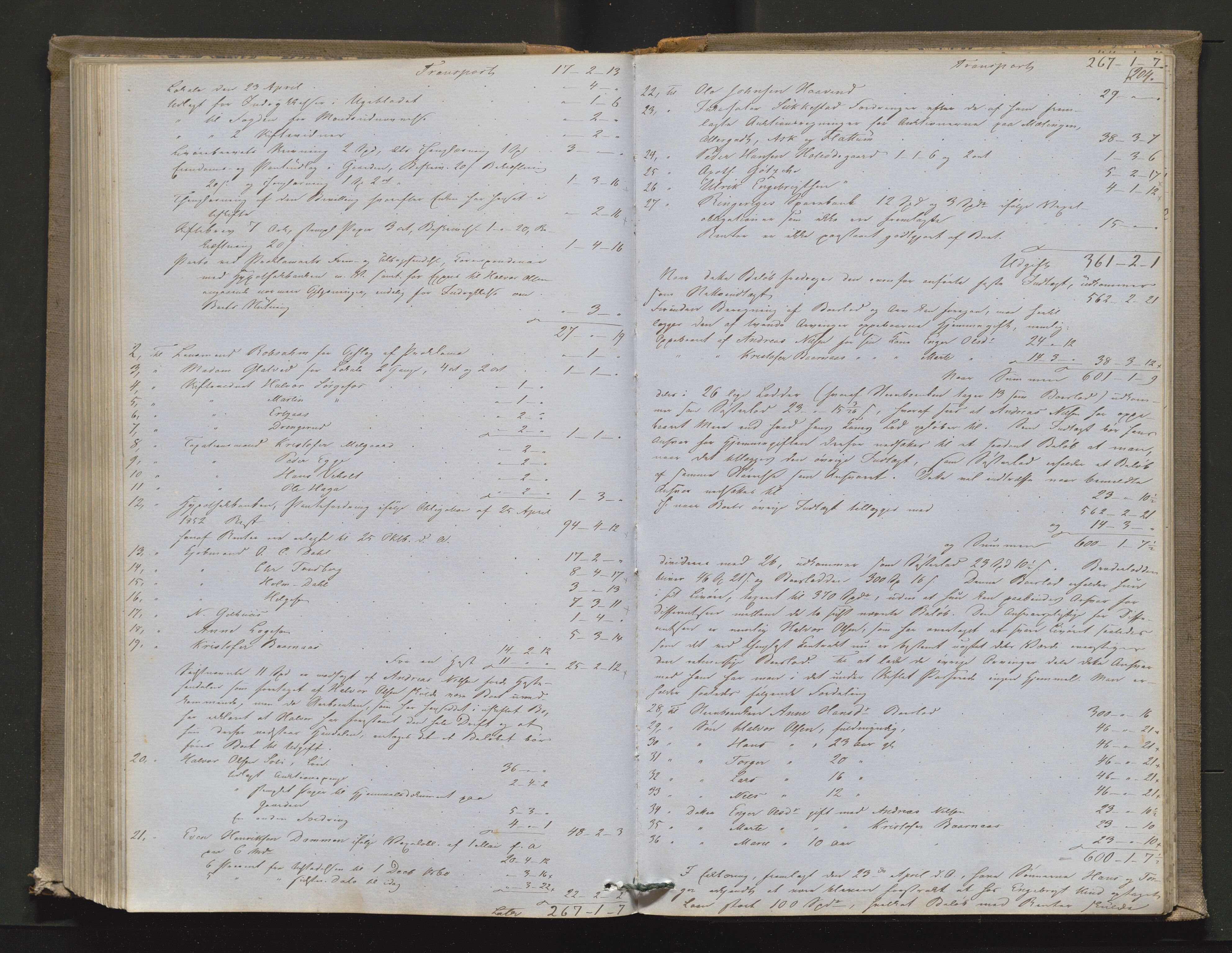 Ringerike sorenskriveri, AV/SAKO-A-105/H/Hb/Hbd/Hbda/L0004: Skifteutlodningsprotokoll, 1857-1862, p. 203b-204a