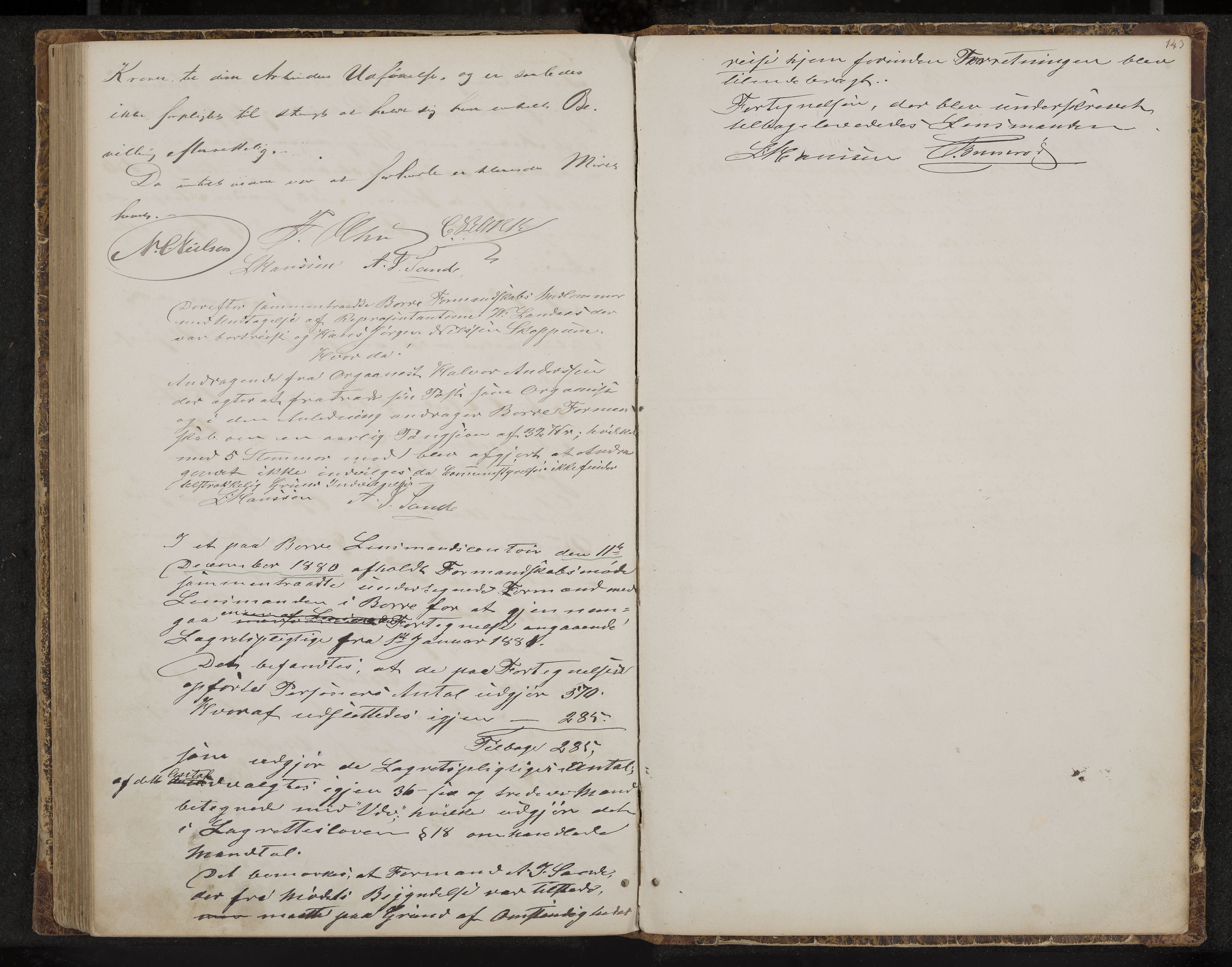 Borre formannskap og sentraladministrasjon, IKAK/0717021/A/L0001: Møtebok, 1857-1881, p. 143