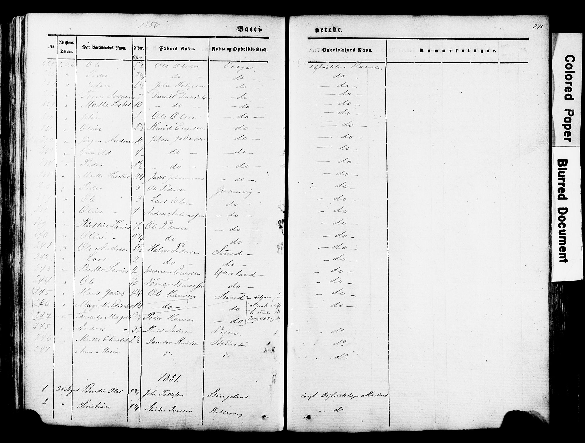 Avaldsnes sokneprestkontor, SAST/A -101851/H/Ha/Haa/L0007: Parish register (official) no. A 7, 1841-1853, p. 276