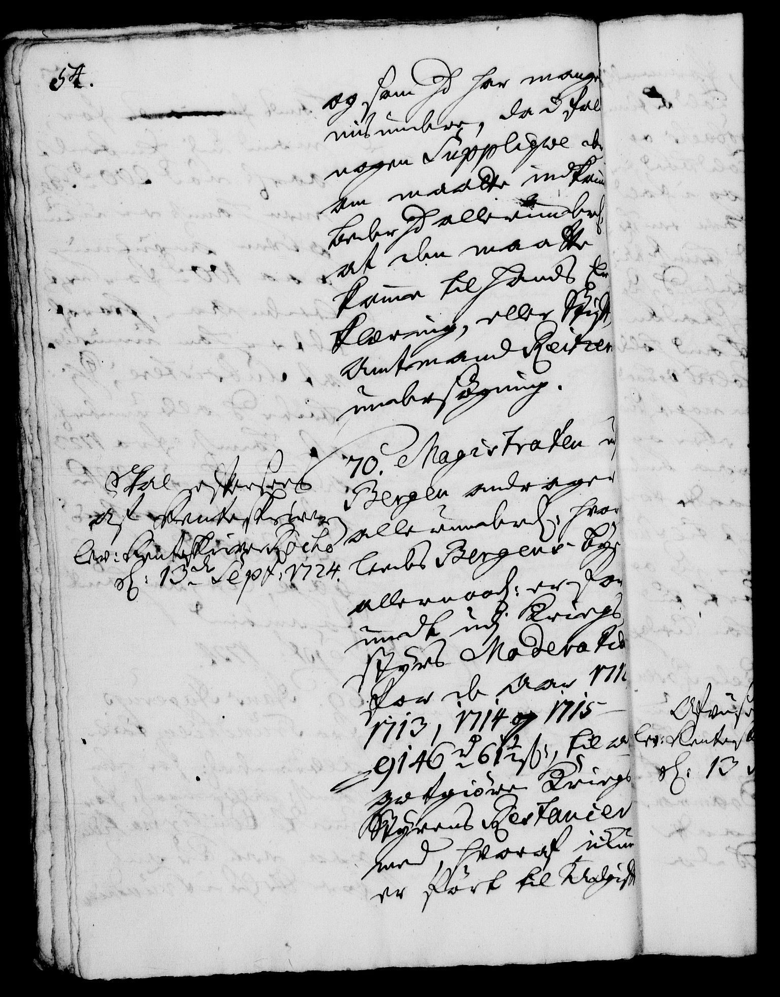 Rentekammeret, Kammerkanselliet, AV/RA-EA-3111/G/Gh/Gha/L0007: Norsk ekstraktmemorialprotokoll (merket RK 53.52), 1724-1725, p. 54