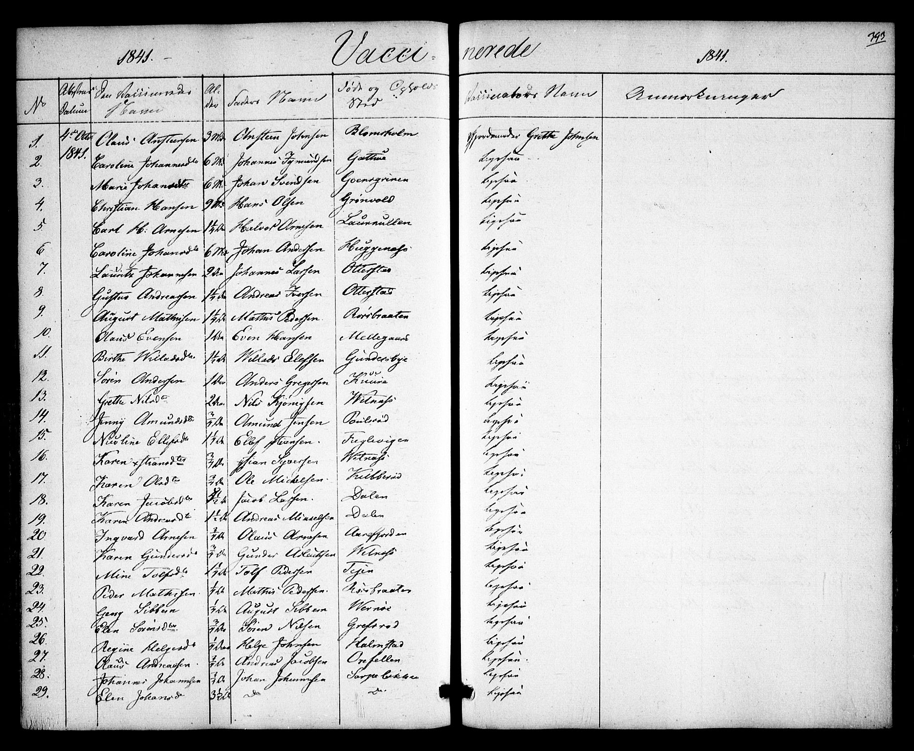 Rygge prestekontor Kirkebøker, SAO/A-10084b/F/Fa/L0004: Parish register (official) no. 4, 1836-1851, p. 343