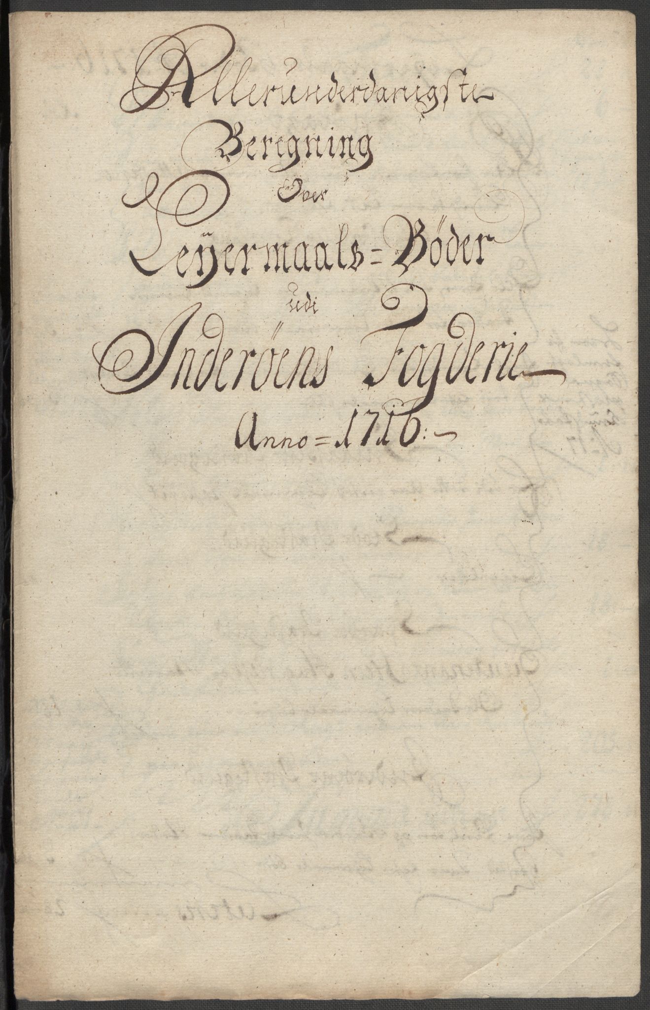 Rentekammeret inntil 1814, Reviderte regnskaper, Fogderegnskap, RA/EA-4092/R63/L4324: Fogderegnskap Inderøy, 1716, p. 212