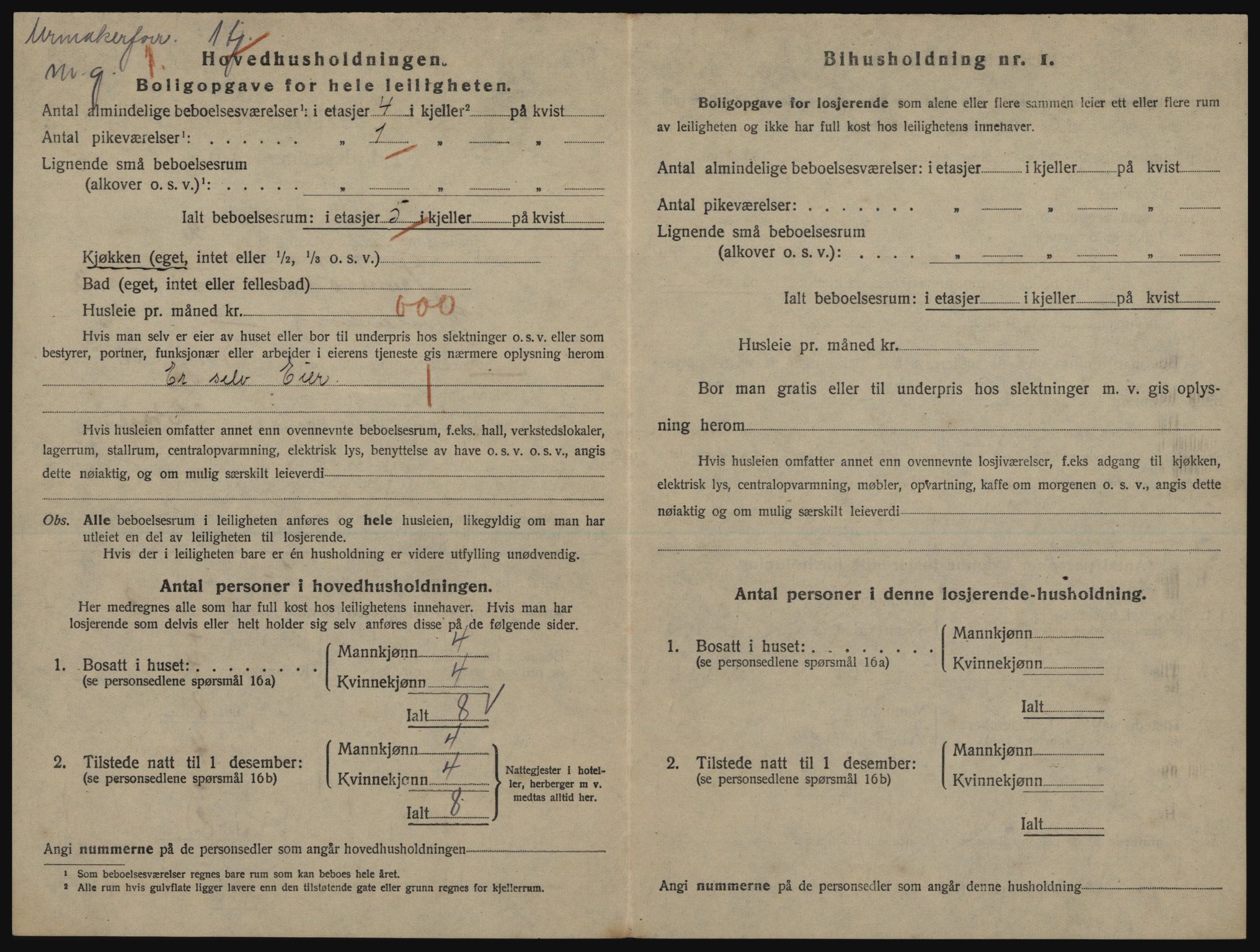 SATØ, 1920 census for Tromsø, 1920, p. 3262